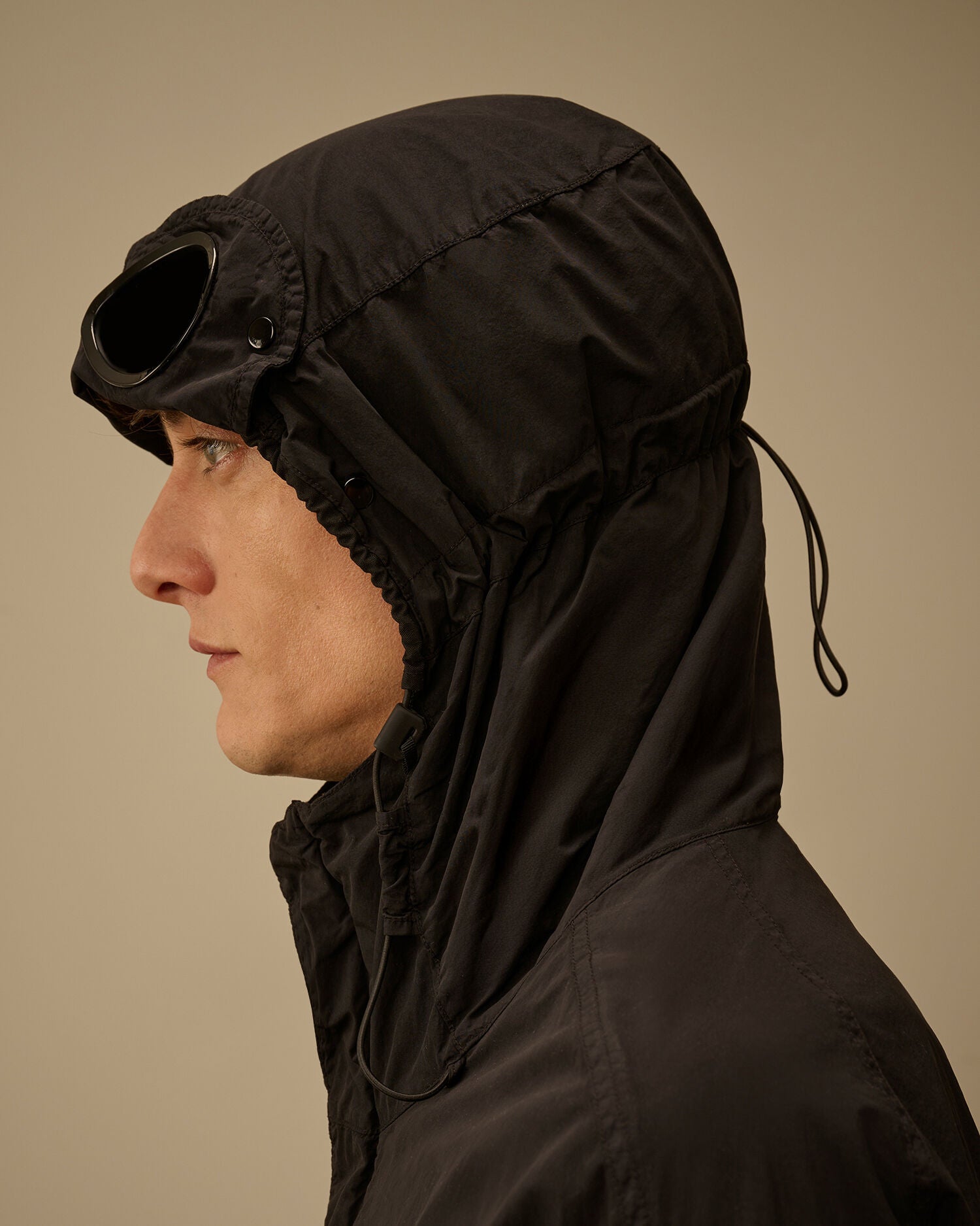 Flatt Nylon Goggle Jacket C.P. Company - Black