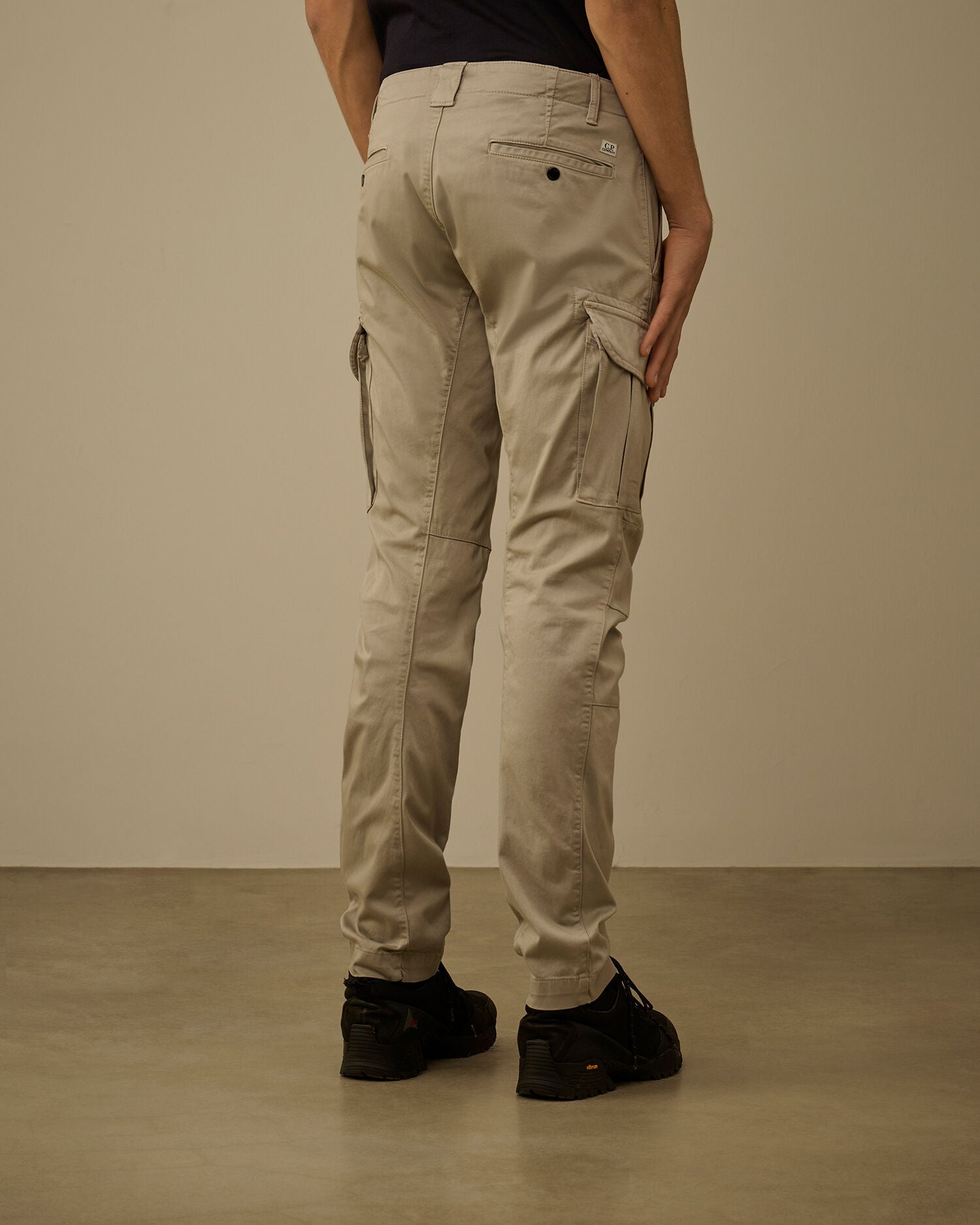 Stretch Sateen Ergonomic Lens Cargo Pants C.P. Company - Dove Grey