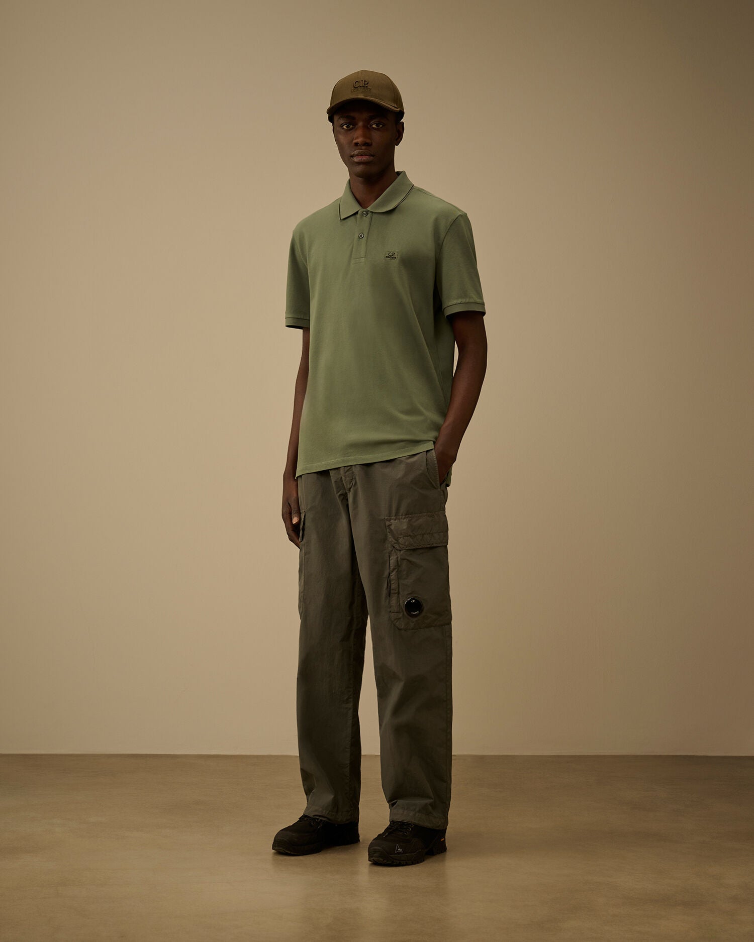 Stretch Piquet Short Sleeve Polo C.P. Company - Laurel Wreath Green