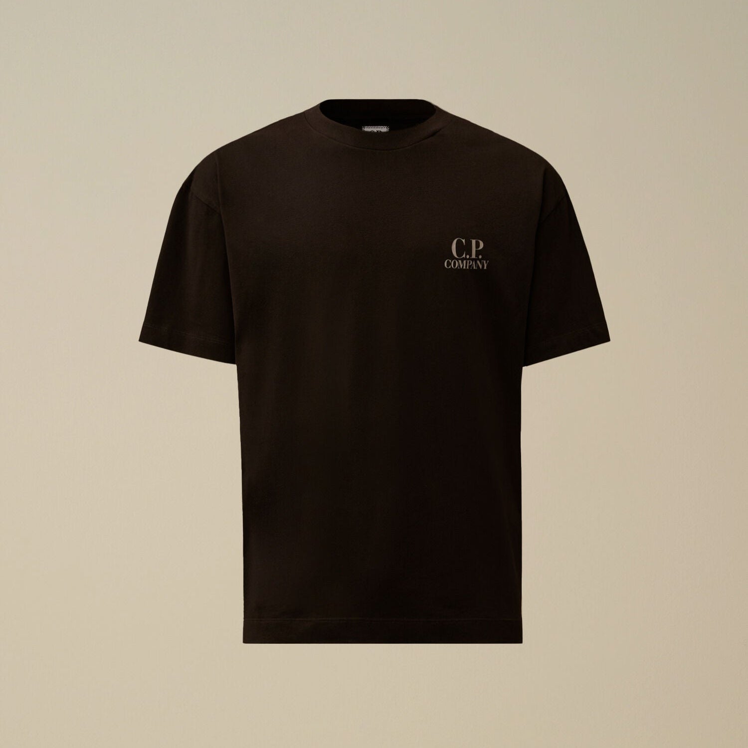 30/1 Jersey Short Sleeve Printed Graphics T-Shirt, C.P. Company - Black