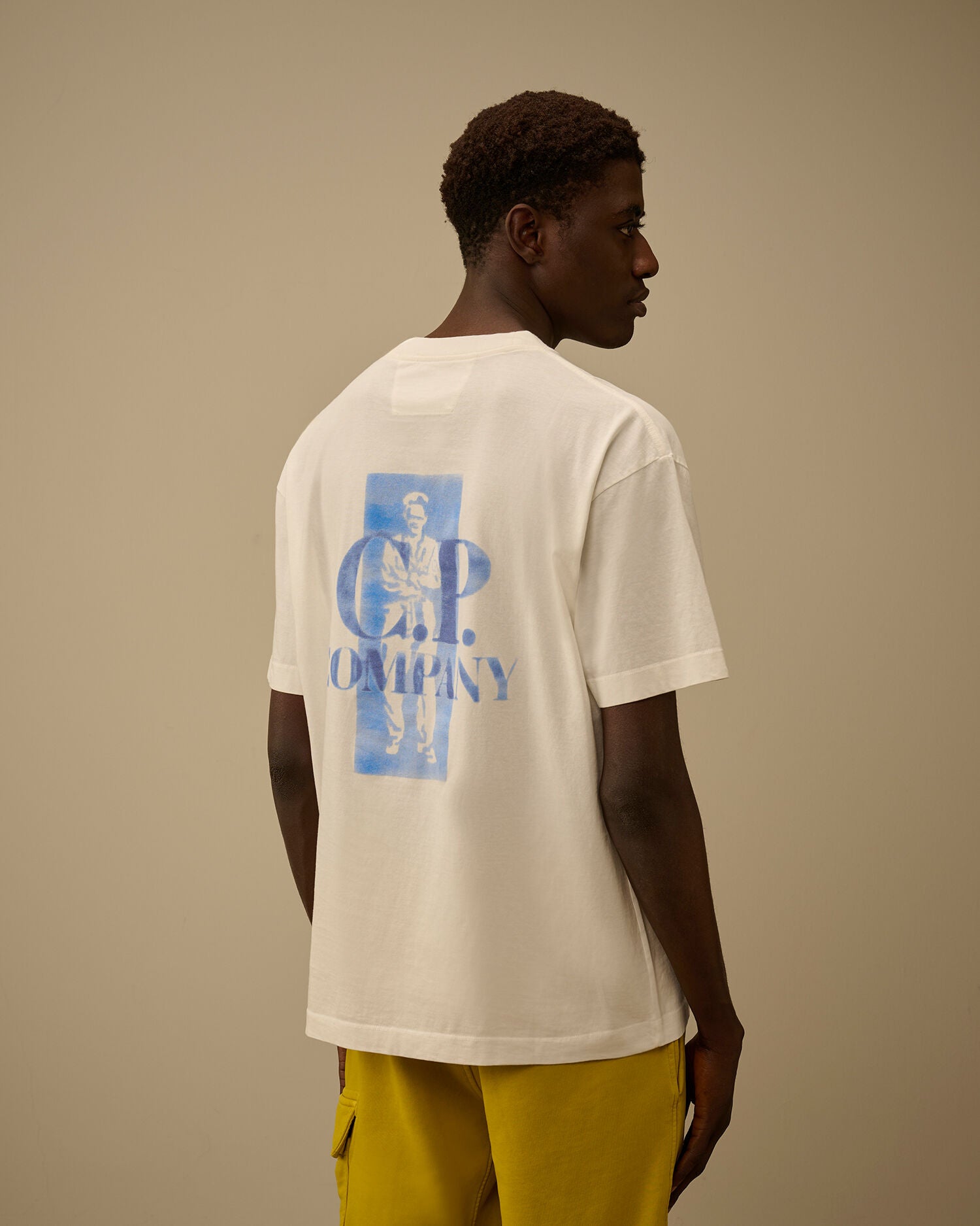 30/1 Jersey Comfort Logo T-Shirt C.P. Company - Gauze White