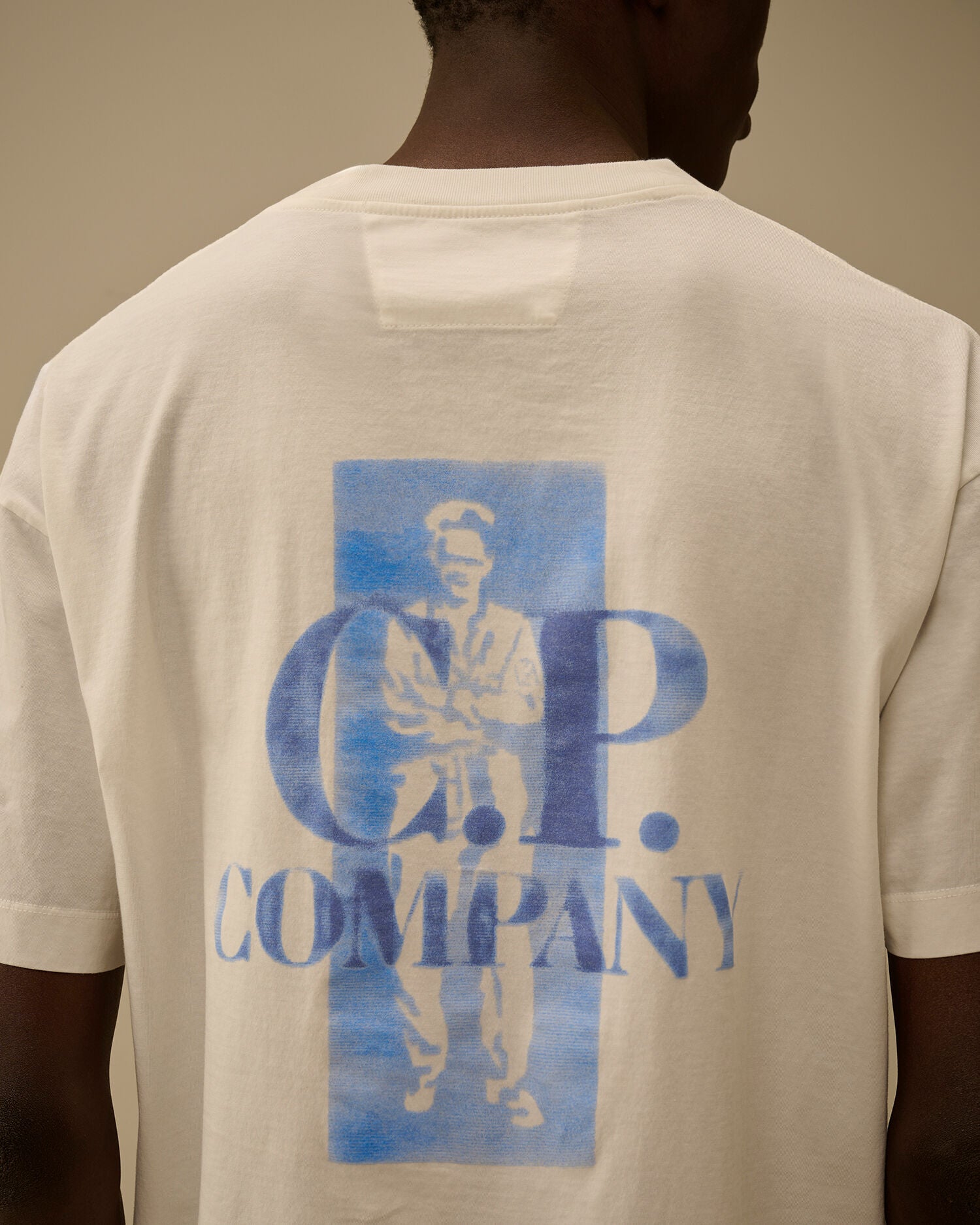 30/1 Jersey Comfort Logo T-Shirt C.P. Company - Gauze White