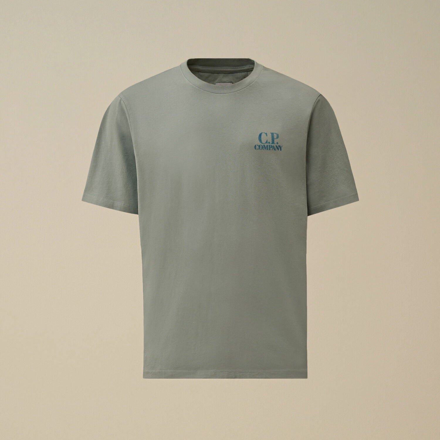 30/1 Jersey Comfort Logo T-Shirt C.P. Company - Silver Blue