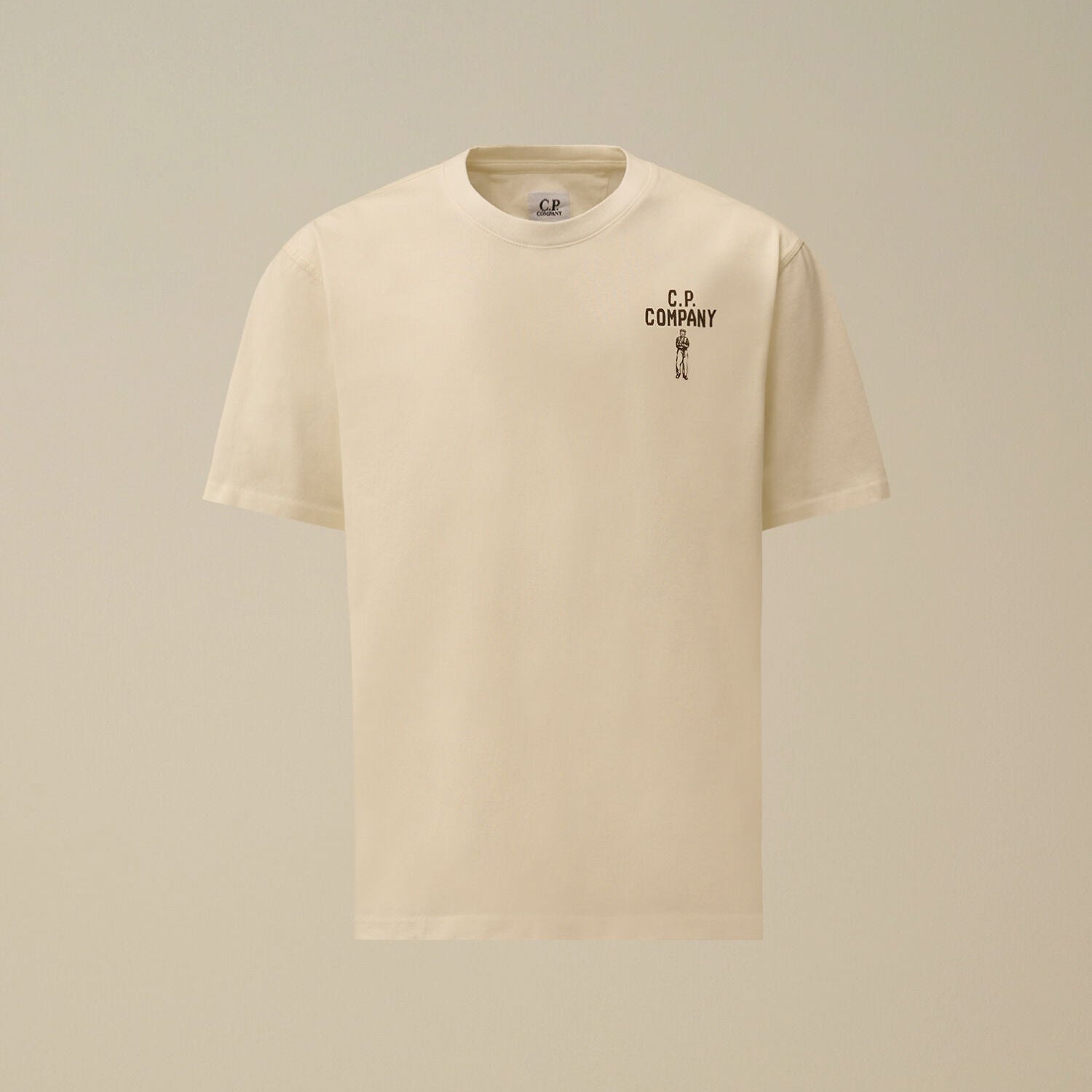 30/1 Jersey Short Sleeve British Sailor T-Shirt C.P. Company - Gauze White