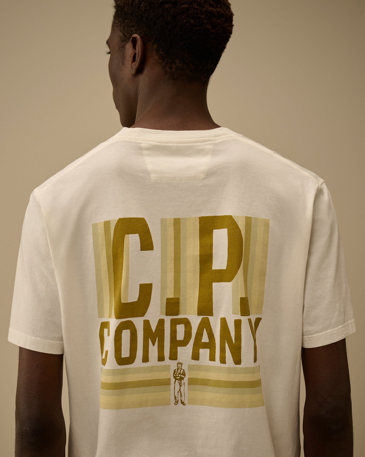 30/1 Jersey Short Sleeve British Sailor T-Shirt C.P. Company - Gauze White