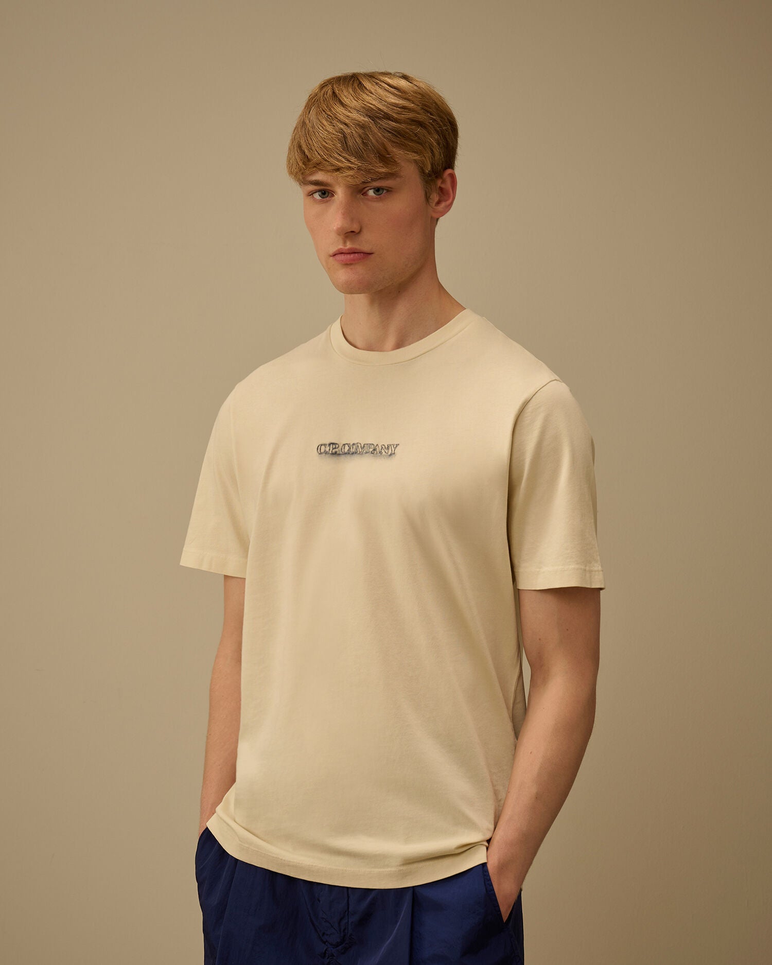 24/1 Jersey Short Sleeve Logo T-Shirt C.P. Company - Frozen Dew