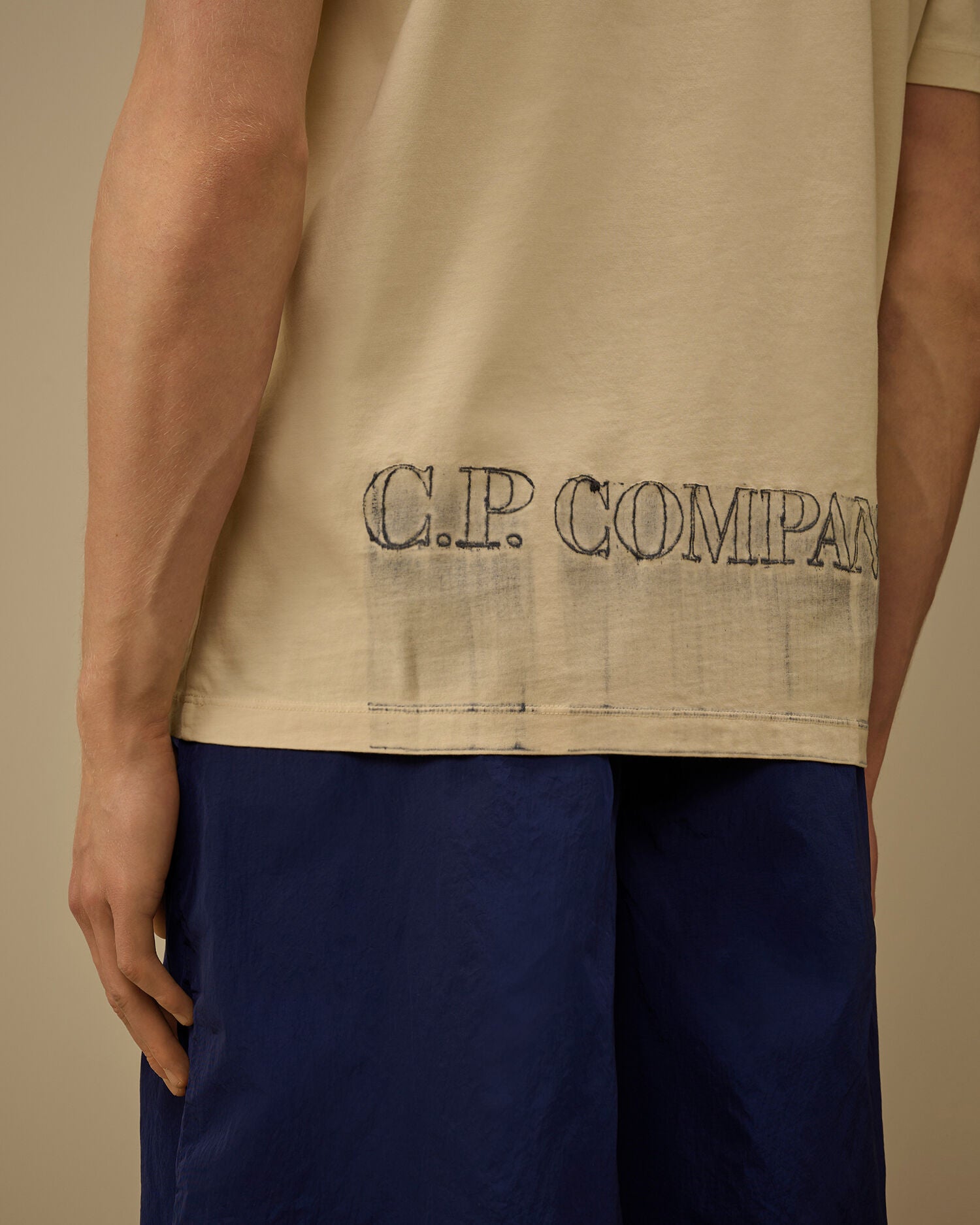 24/1 Jersey Short Sleeve Logo T-Shirt C.P. Company - Frozen Dew