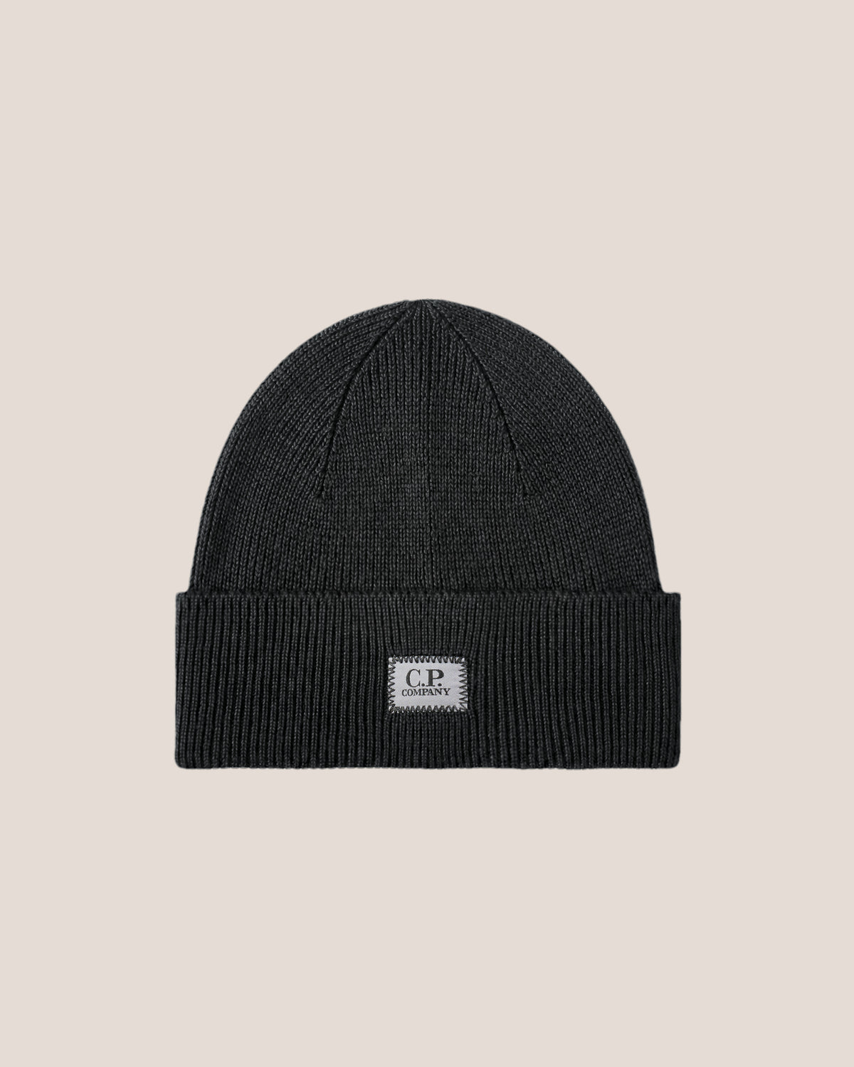 C.P. Company Extrafine Merino Wool Beanie - Black