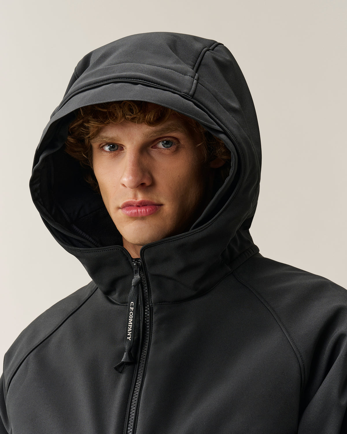 C.P. Company C.P. Shell-R Padded Hooded Lens Jacket - Black, detail 4