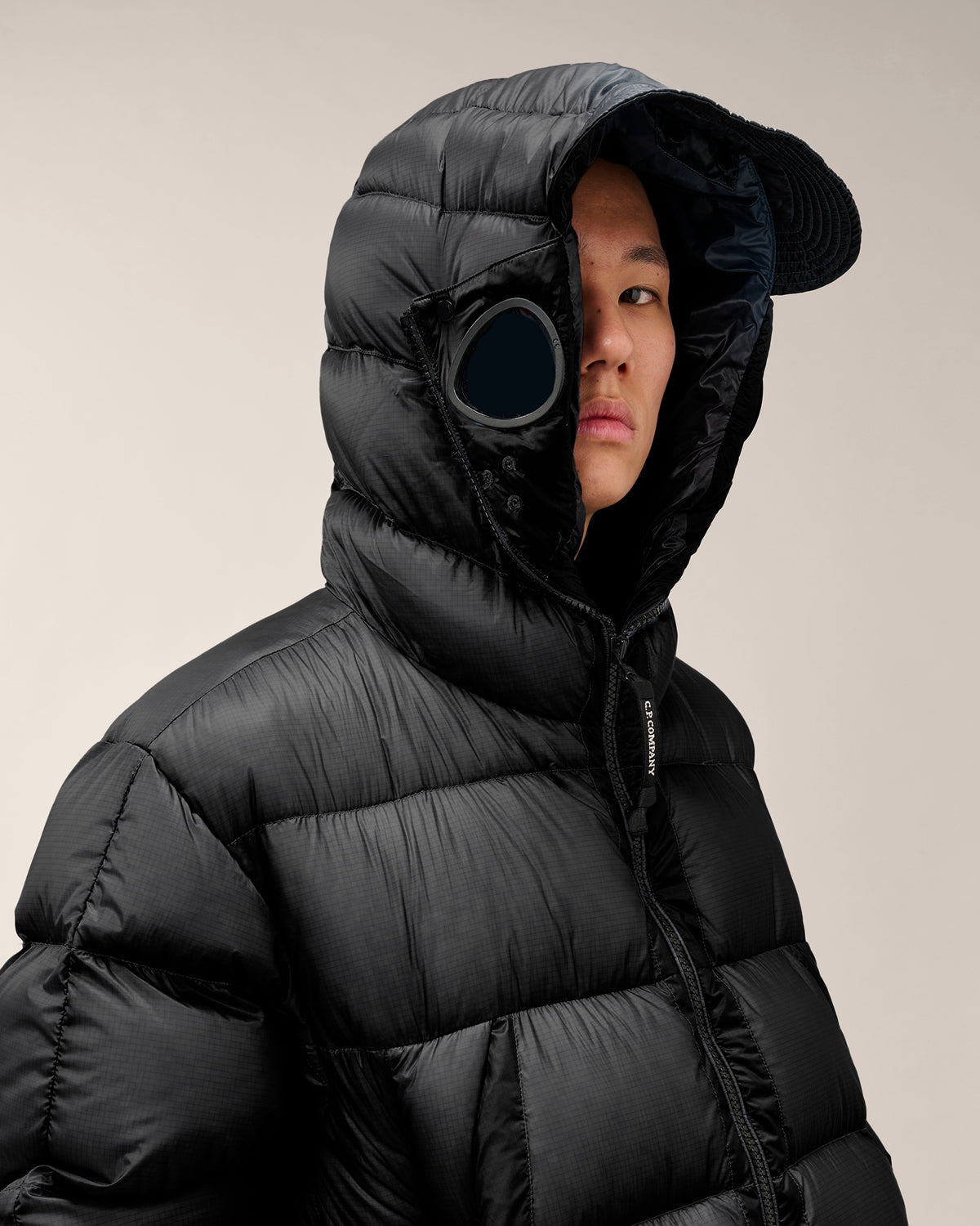 C.P. Company Outerwear Medium Jacket in DD-Shell - Black, detail 3