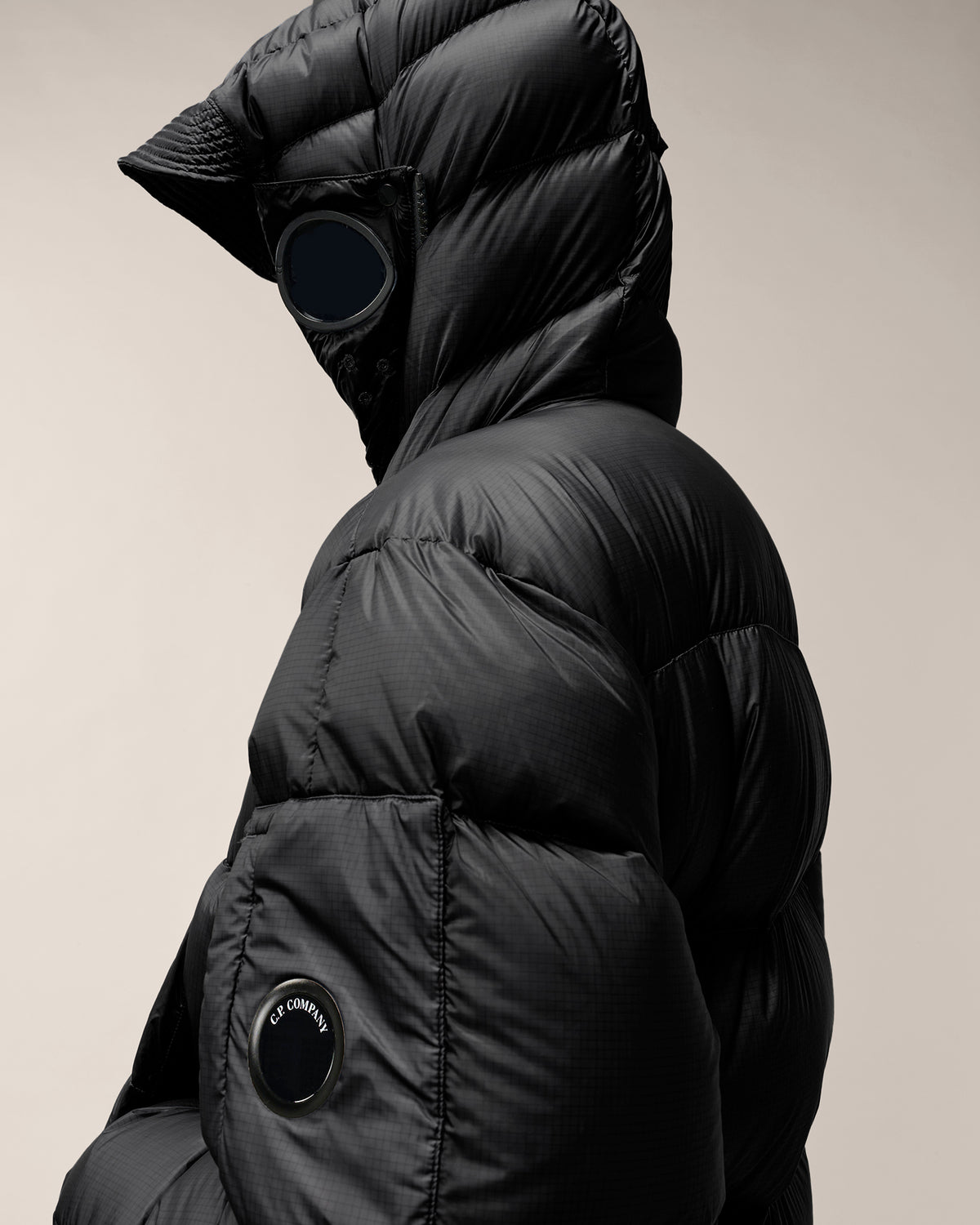 C.P. Company Outerwear Medium Jacket in DD-Shell - Black, detail 4