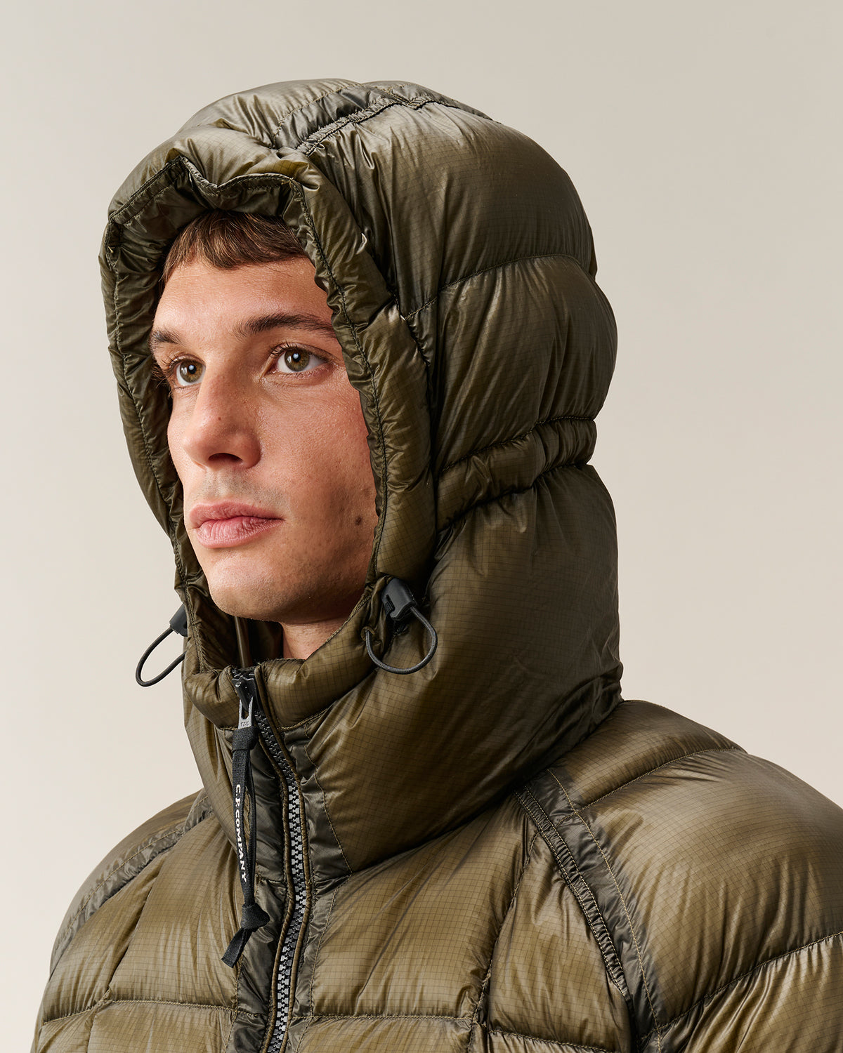 C.P. Company D.D. Shell Hooded Puffer Jacket - Ivy Green, detail 4