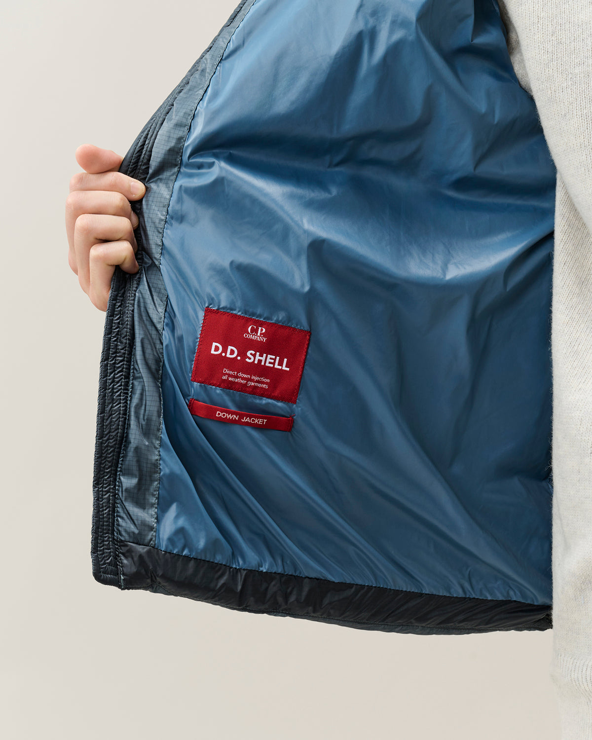 C.P. Company D.D. Shell Hooded Puffer Jacket - Orion Blue, detail 5