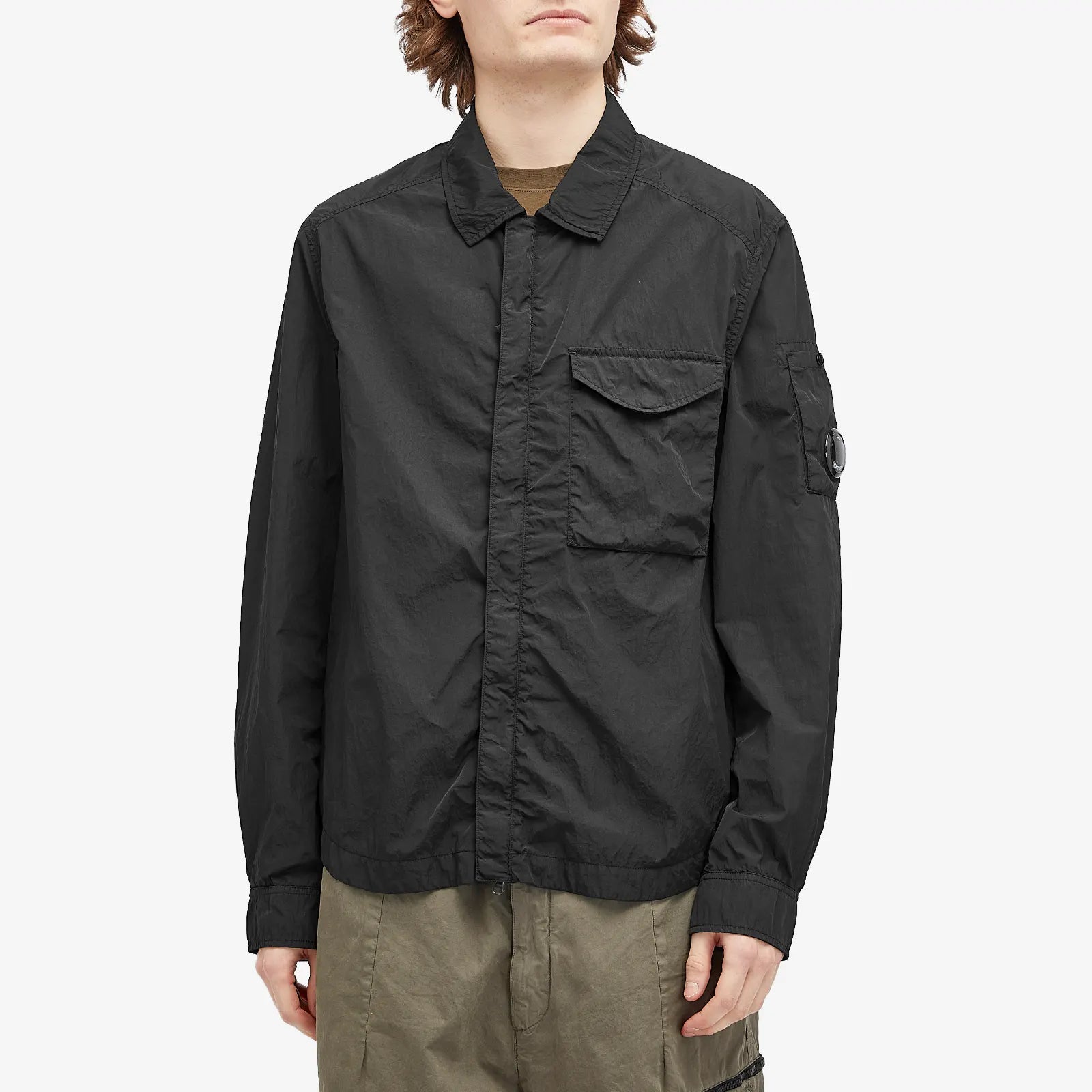 Chrome-R Full Zip Overshirt C.P. Company® - Black