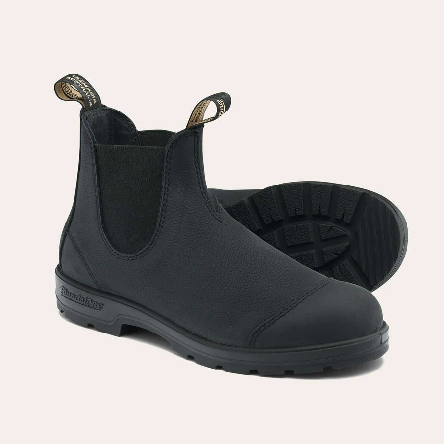 2547 Chelsea Full Grain Waxed Pull Up Leather FW25 Blundstone - Pebble Black