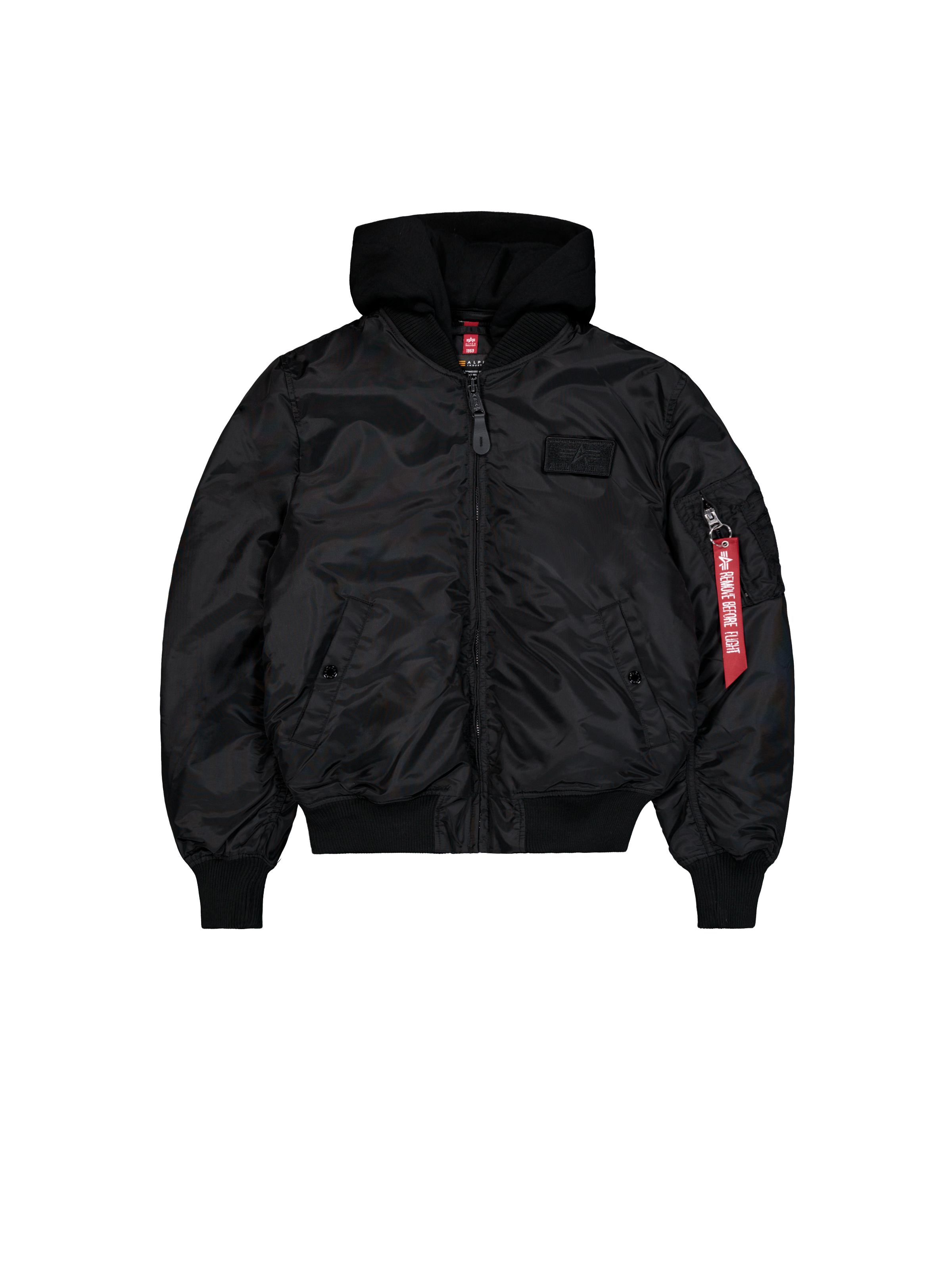 MA-1 TT Hood Two Tone Cold Weather Bomber Jacket Alpha Industries AW25 - Blac