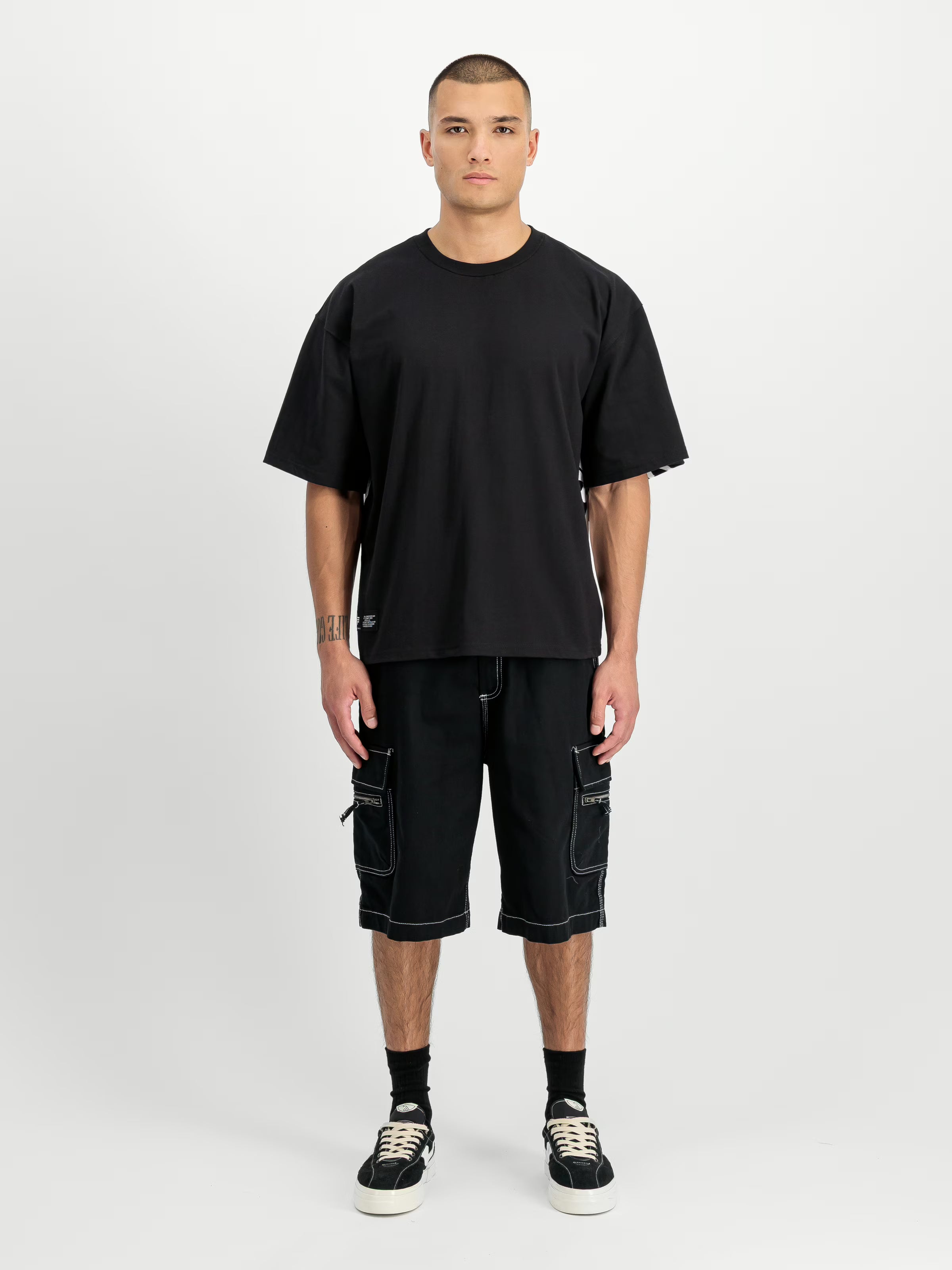 Balaclava Unisex Backprint T-Shirt Alpha Industries - Black