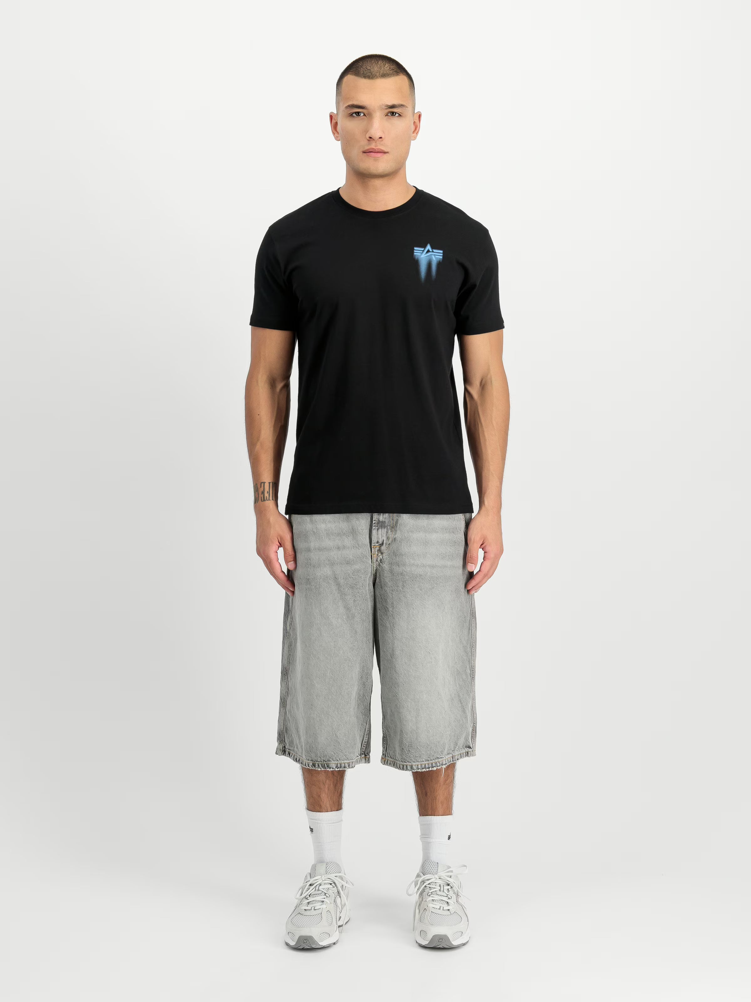 Spray Print T-Shirt T-Shirt Alpha Industries - Black