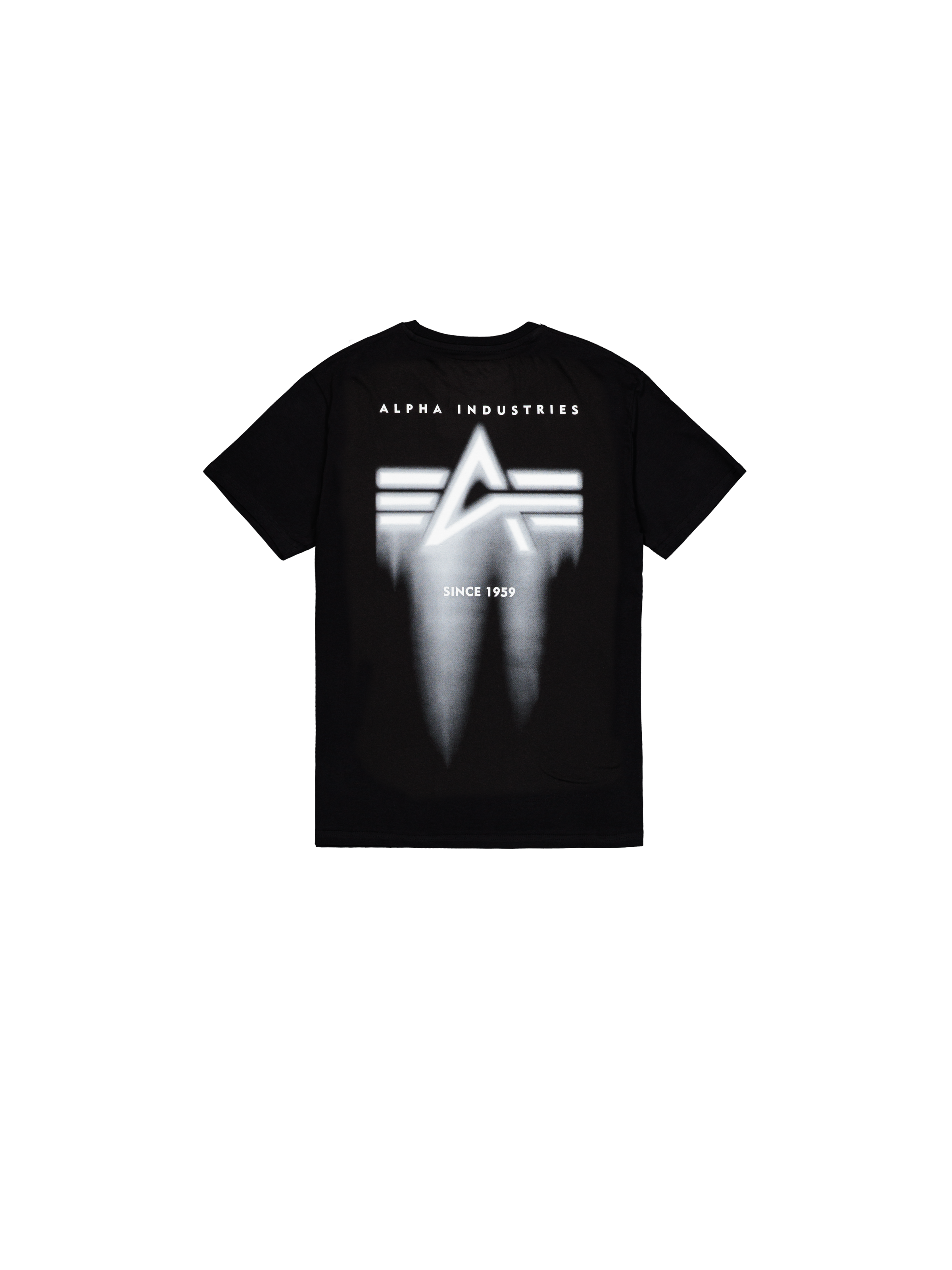 Spray Print T-Shirt T-Shirt Alpha Industries - Black / White