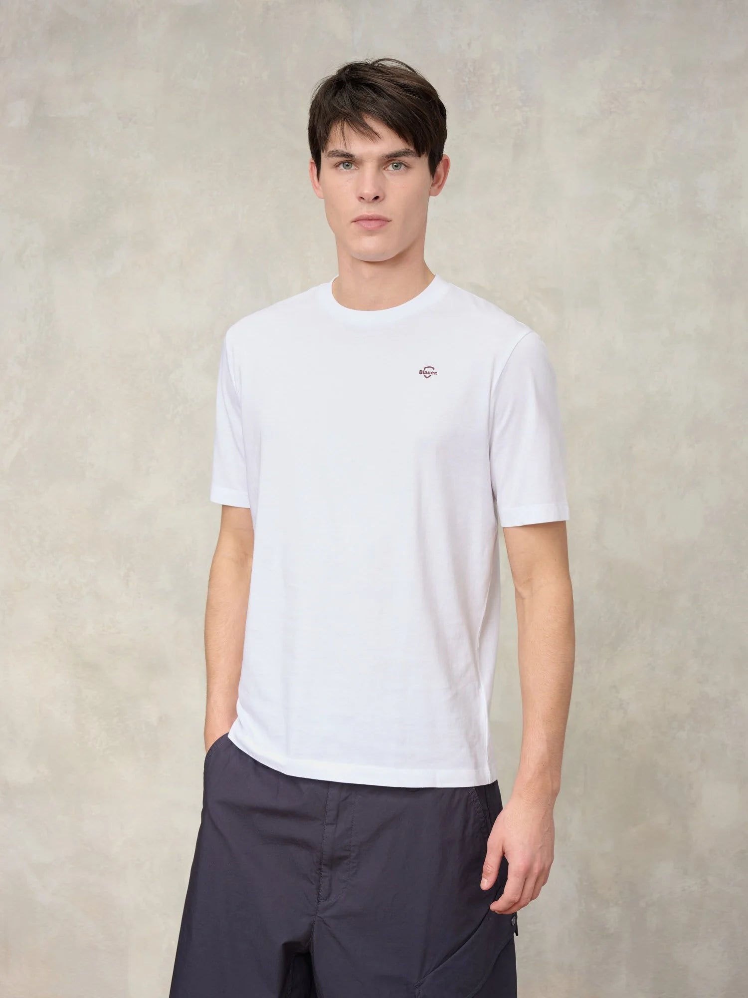 T-Shirt Errol Blauer - White