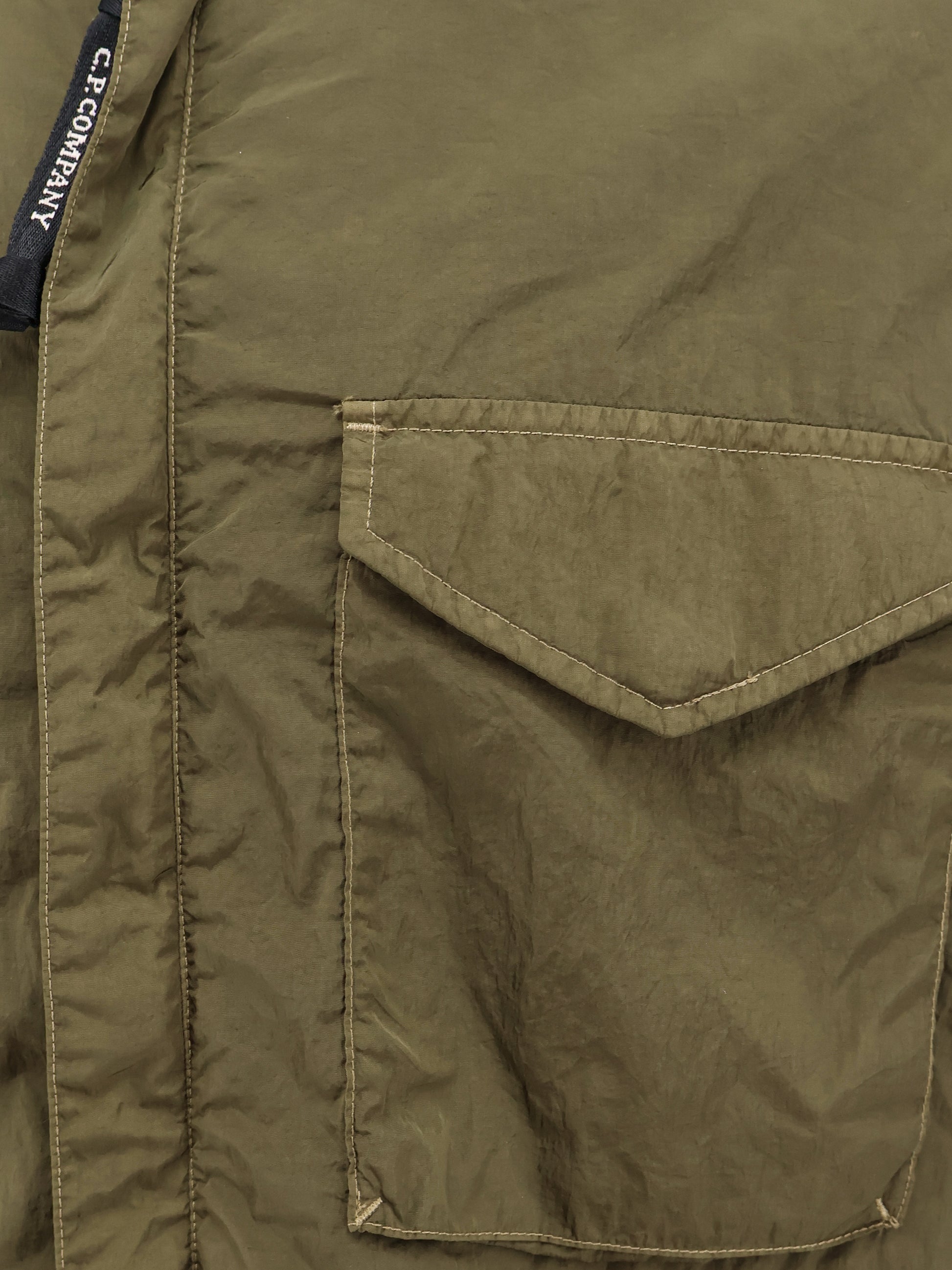 Chrome-R Zipped Lens Overshirt C.P. Company - Ivy Green