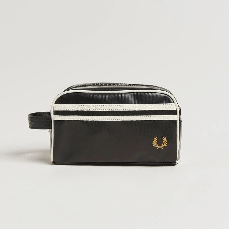 FP Coated Polyester Wash Bag Fred Perry - Black / Ecru