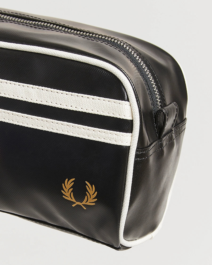 FP Coated Polyester Wash Bag Fred Perry - Black / Ecru