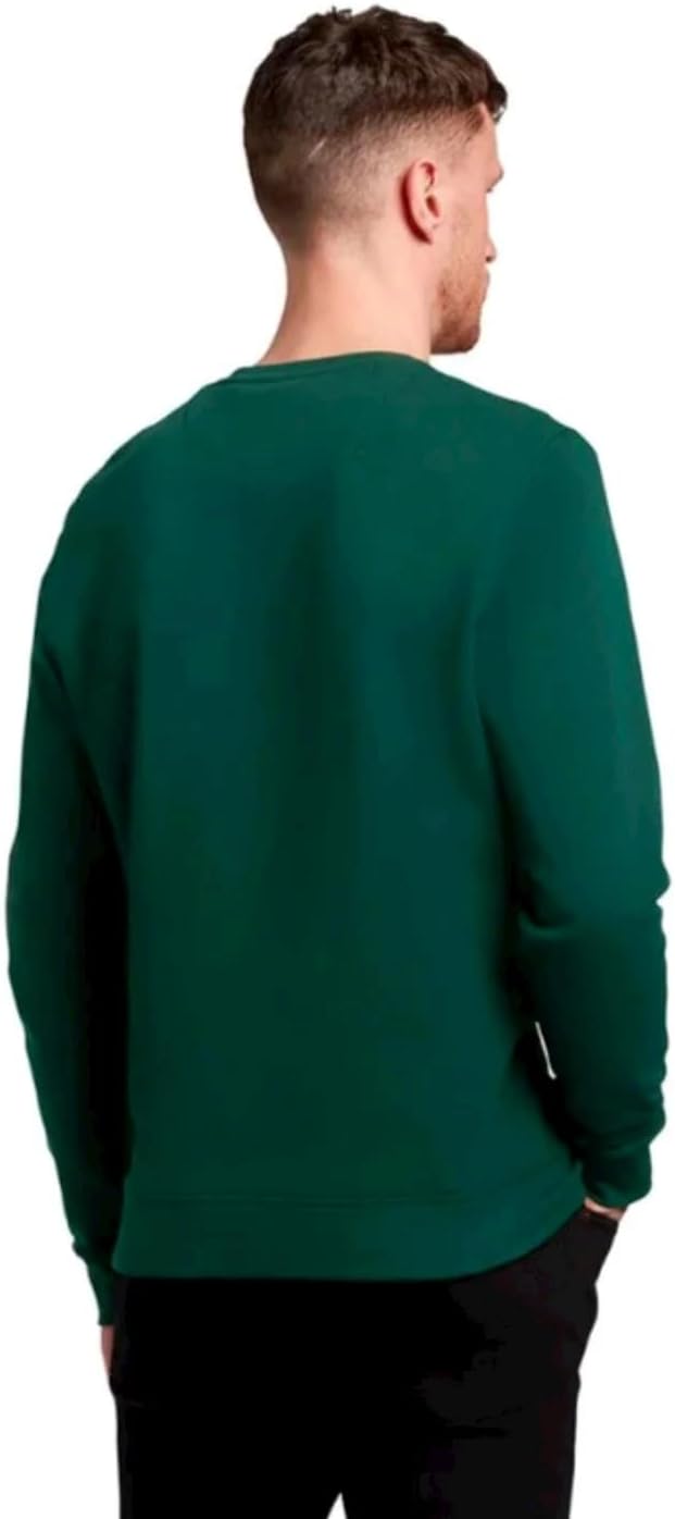 Lyle & Scott – Crew Neck Brushback Sweatshirt – Dark Green