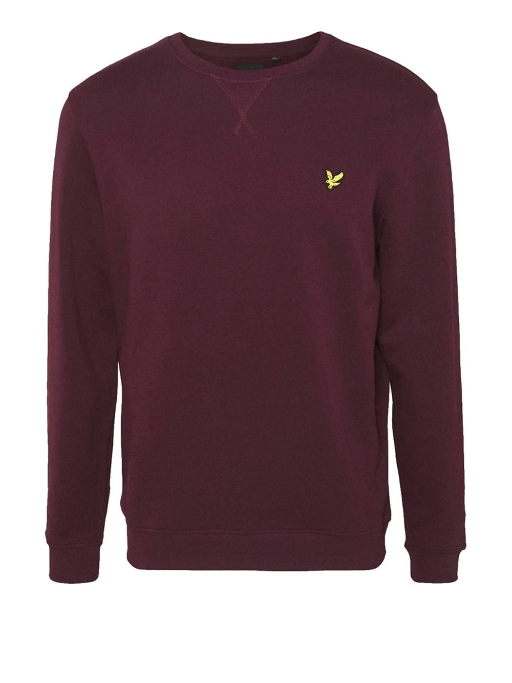 Lyle & Scott – Crew Neck Brushback Sweatshirt – Burgundy