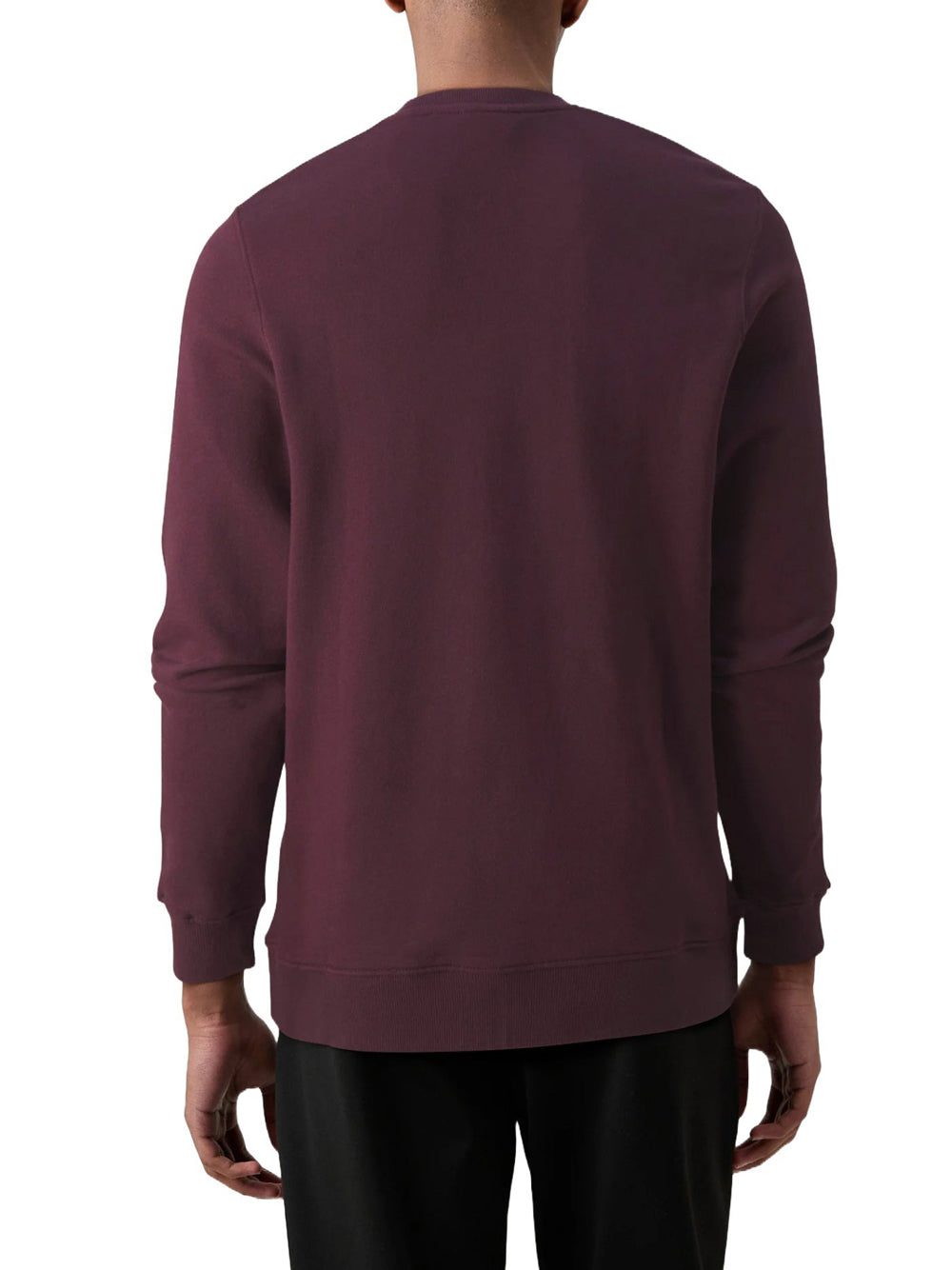 Lyle & Scott – Crew Neck Brushback Sweatshirt – Burgundy