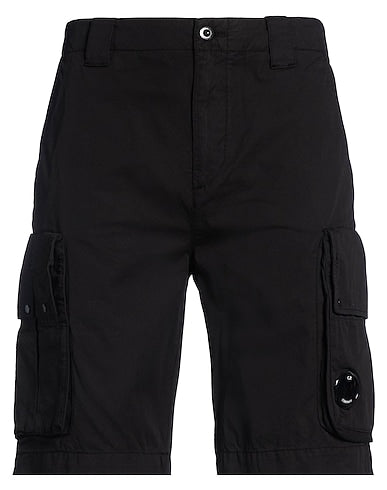 Stretch Sateen Cargo Lens Shorts C.P. Company - Black