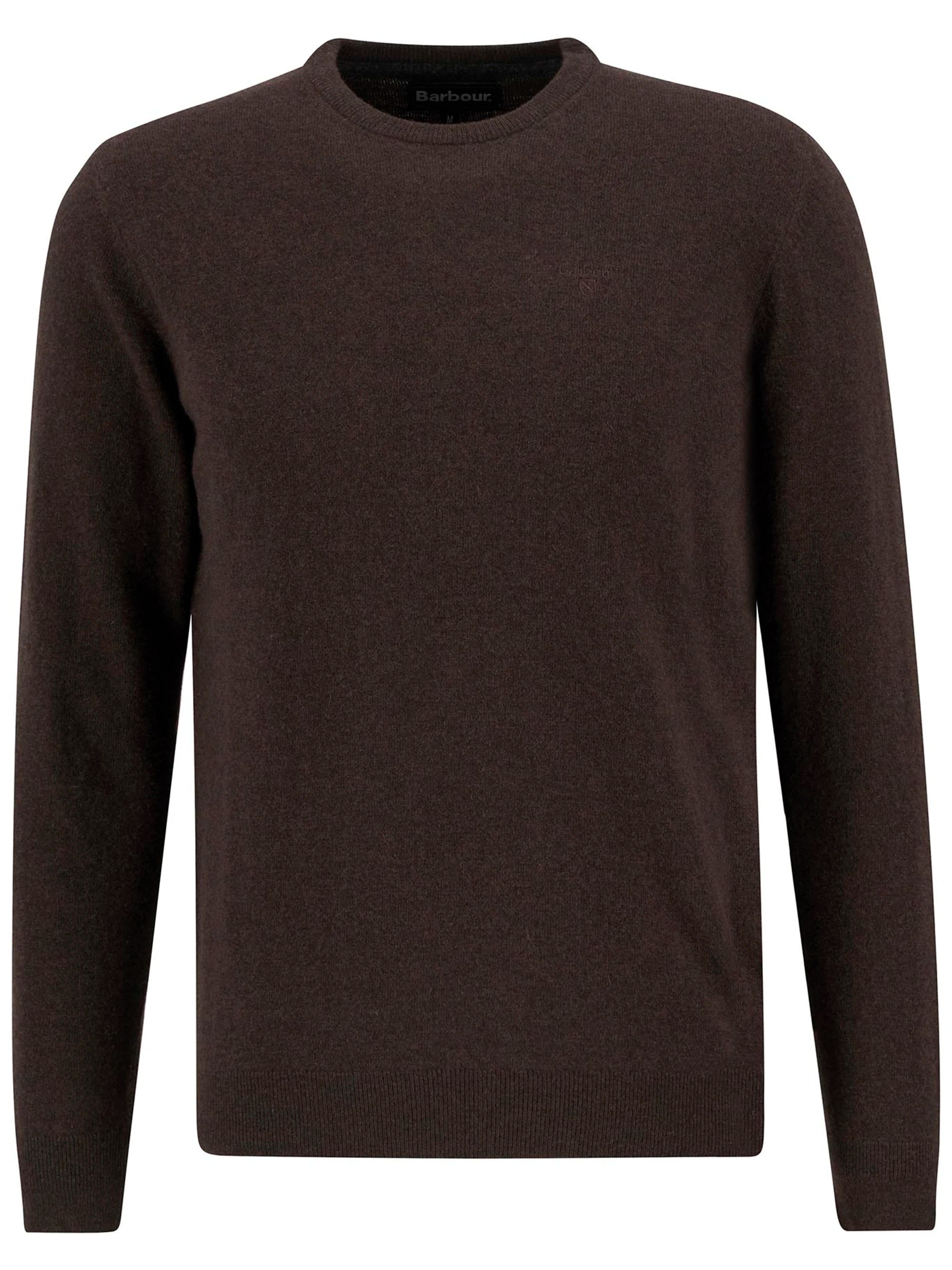 Essential L/Wool Crew AW25 Barbour - Dark Oak