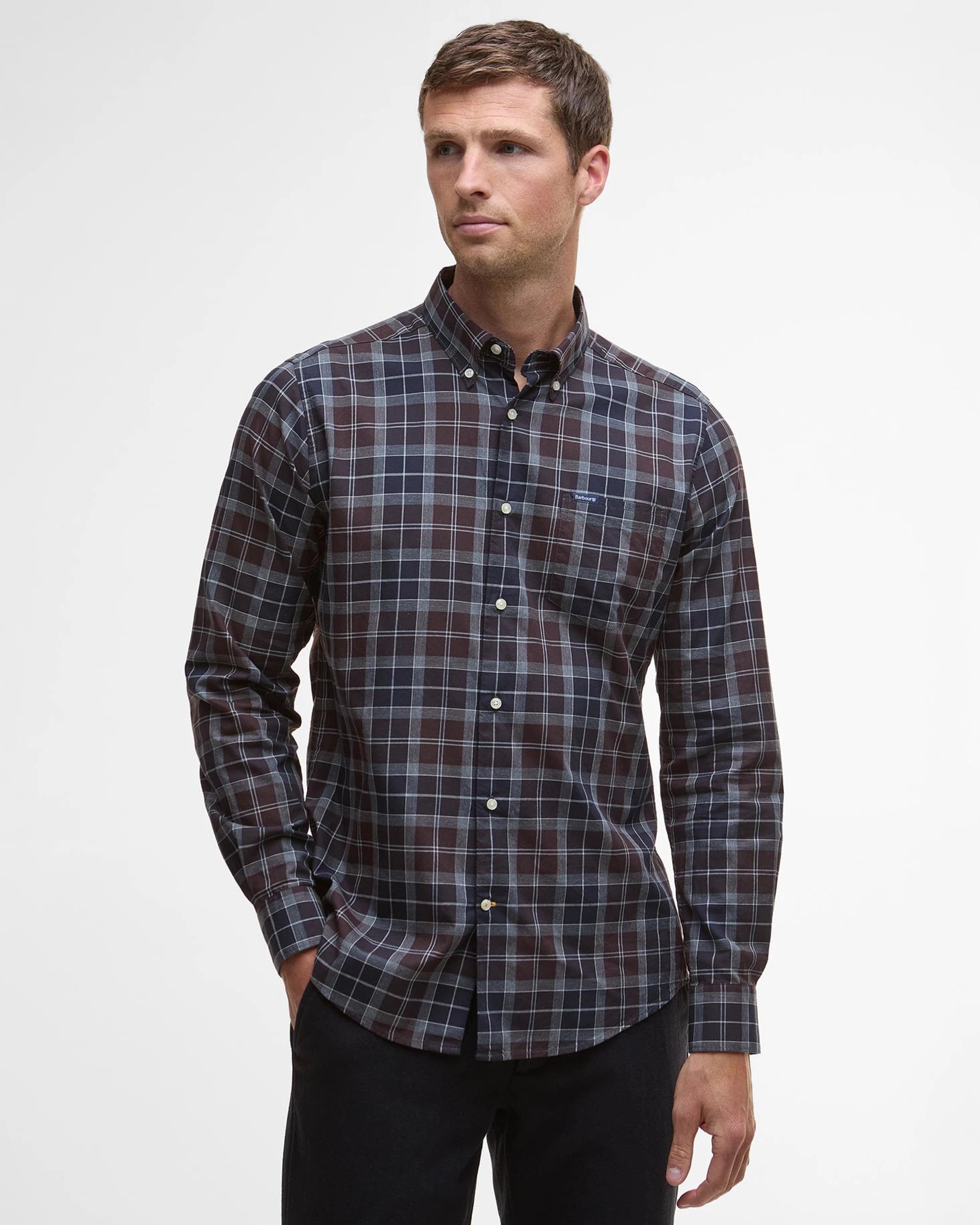 Wetheram Tailored Shirt AW25 Barbour - Midnight Oak Tartan