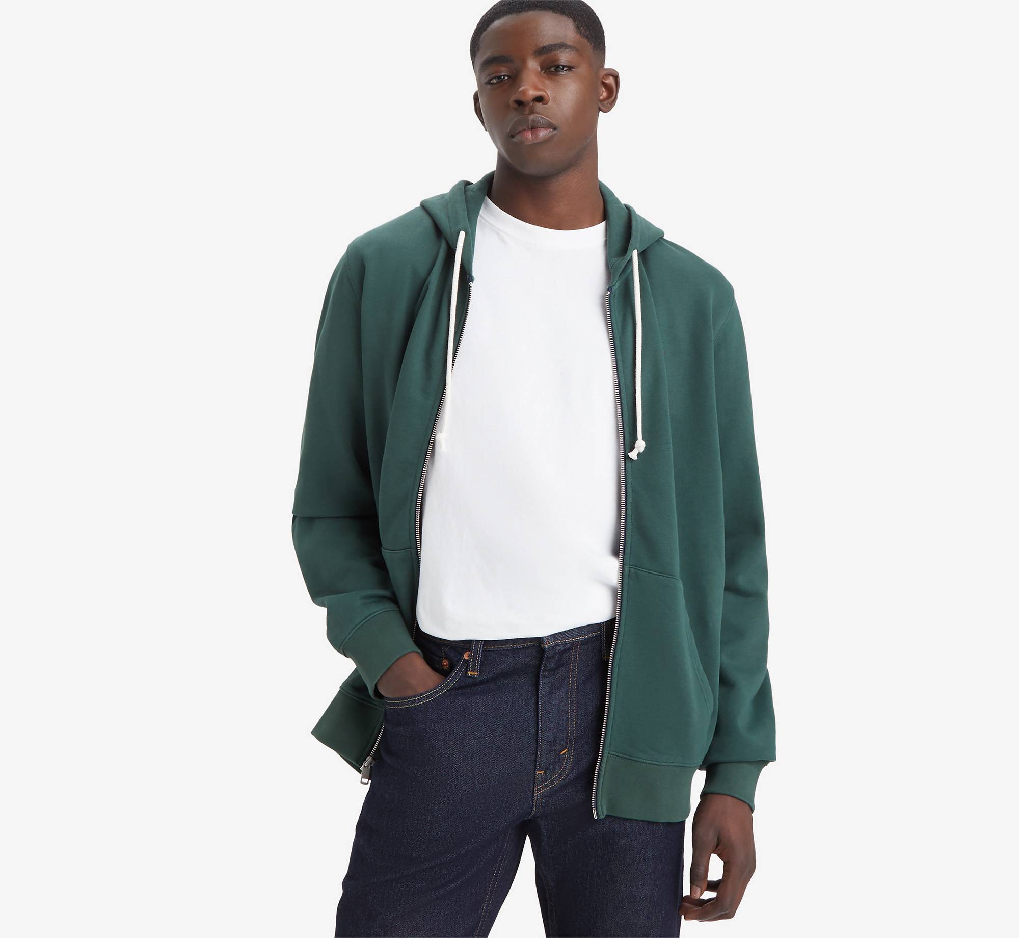 Levi's Felpa The Original Hm Zip Up - Python Green