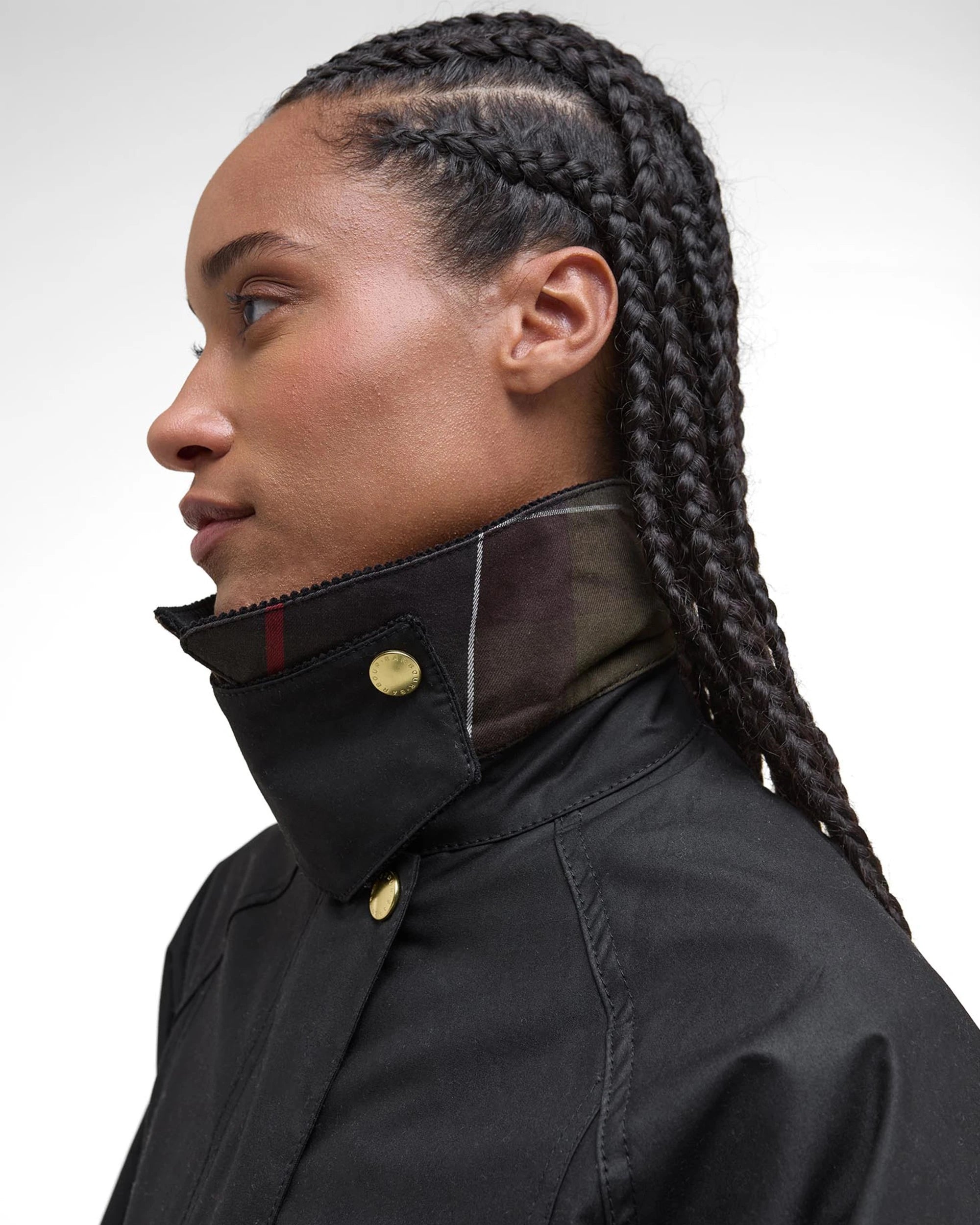 Modern Beadnell Wax AW25 Barbour Donna - Black / Classic