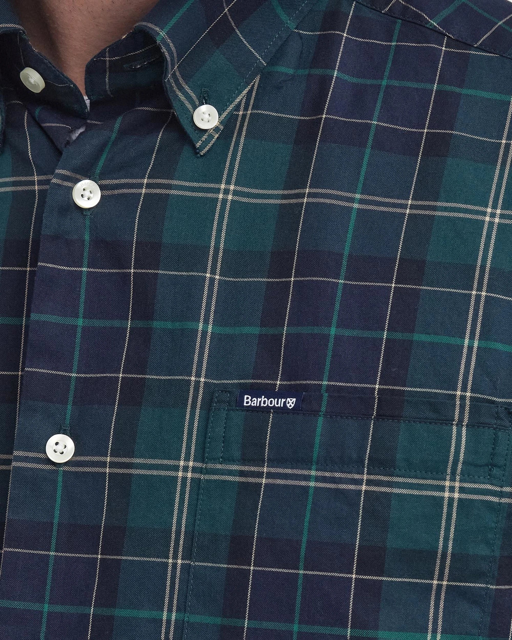 Wetheram Tailored Shirt AW25 Barbour - Green Loch