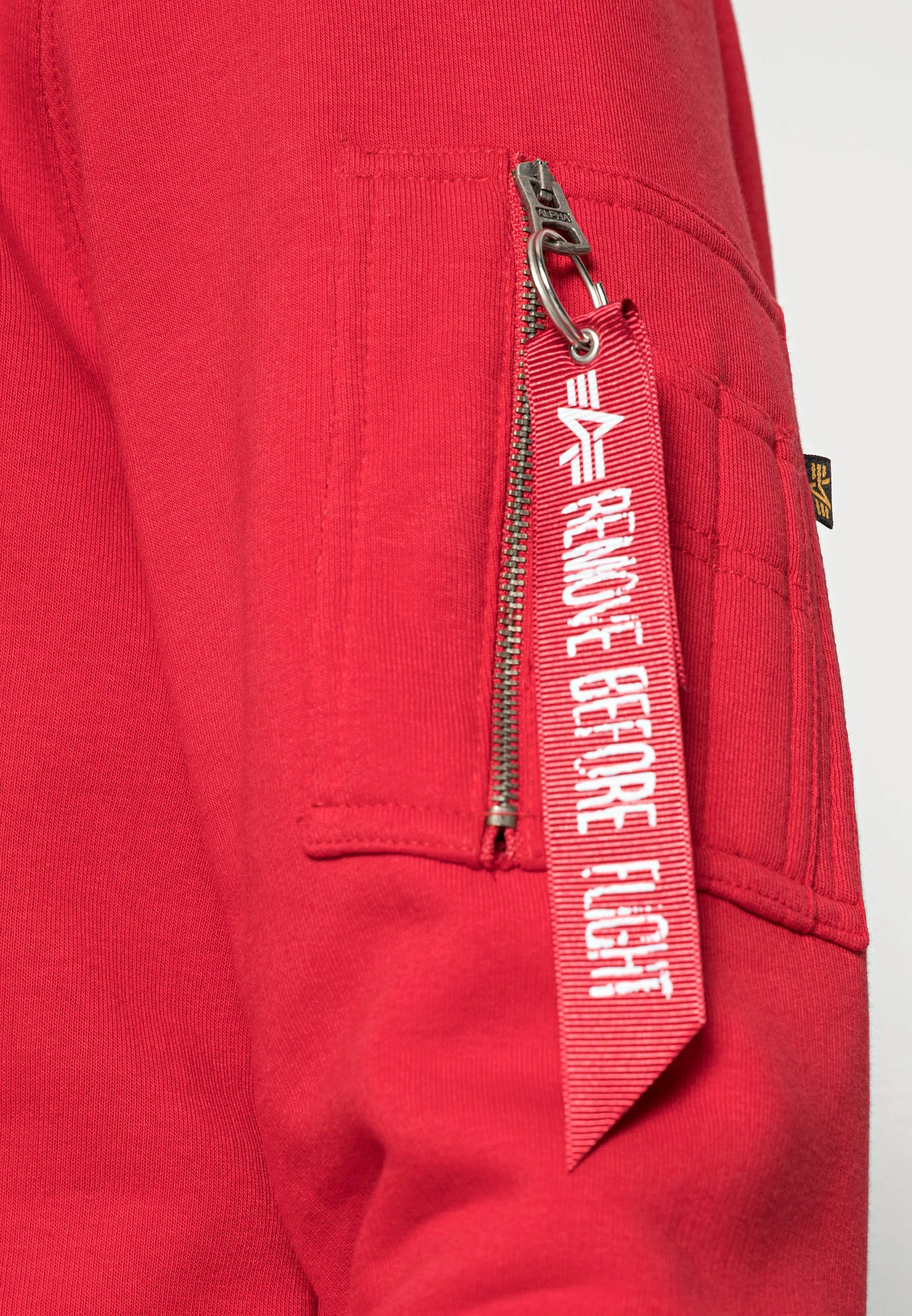 Back Print Hoody Alpha Industries - Speed Red