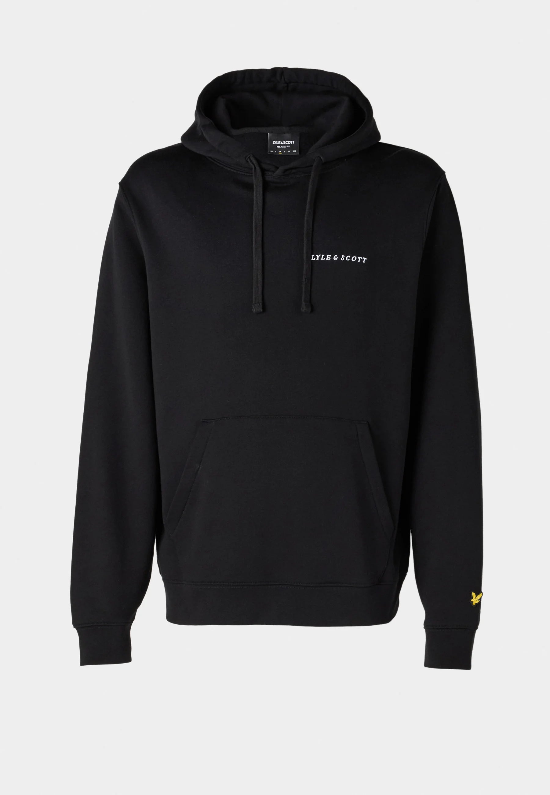 Embroidered Hoodie Lyle & Scott - Jet Black / White