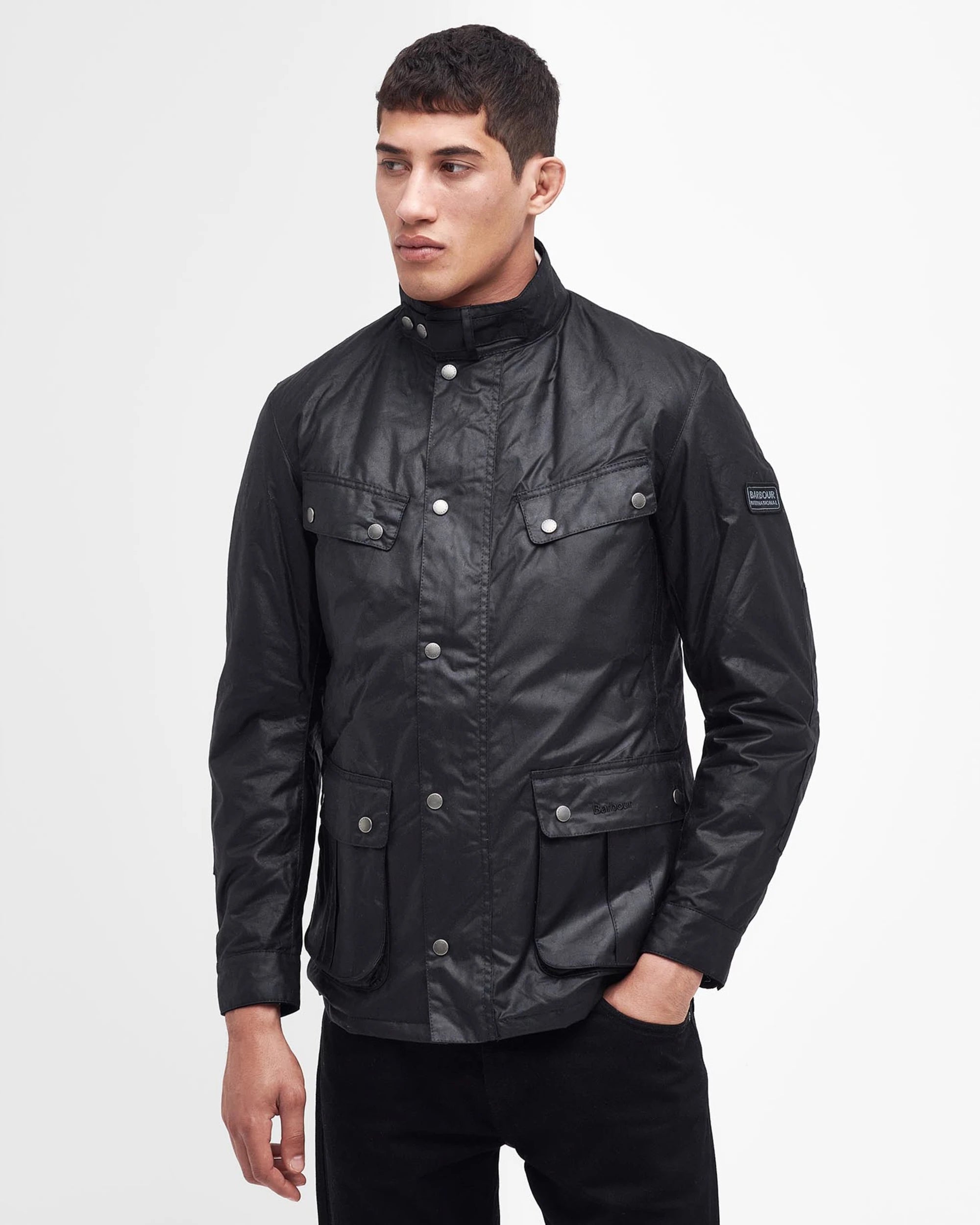 Duke Wax Jacket AW25 Barbour International - Black