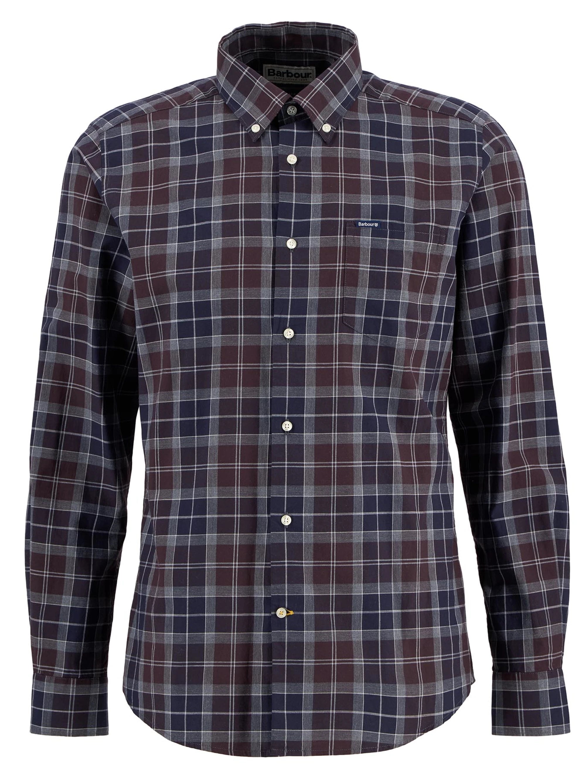Wetheram Tailored Shirt AW25 Barbour - Midnight Oak Tartan