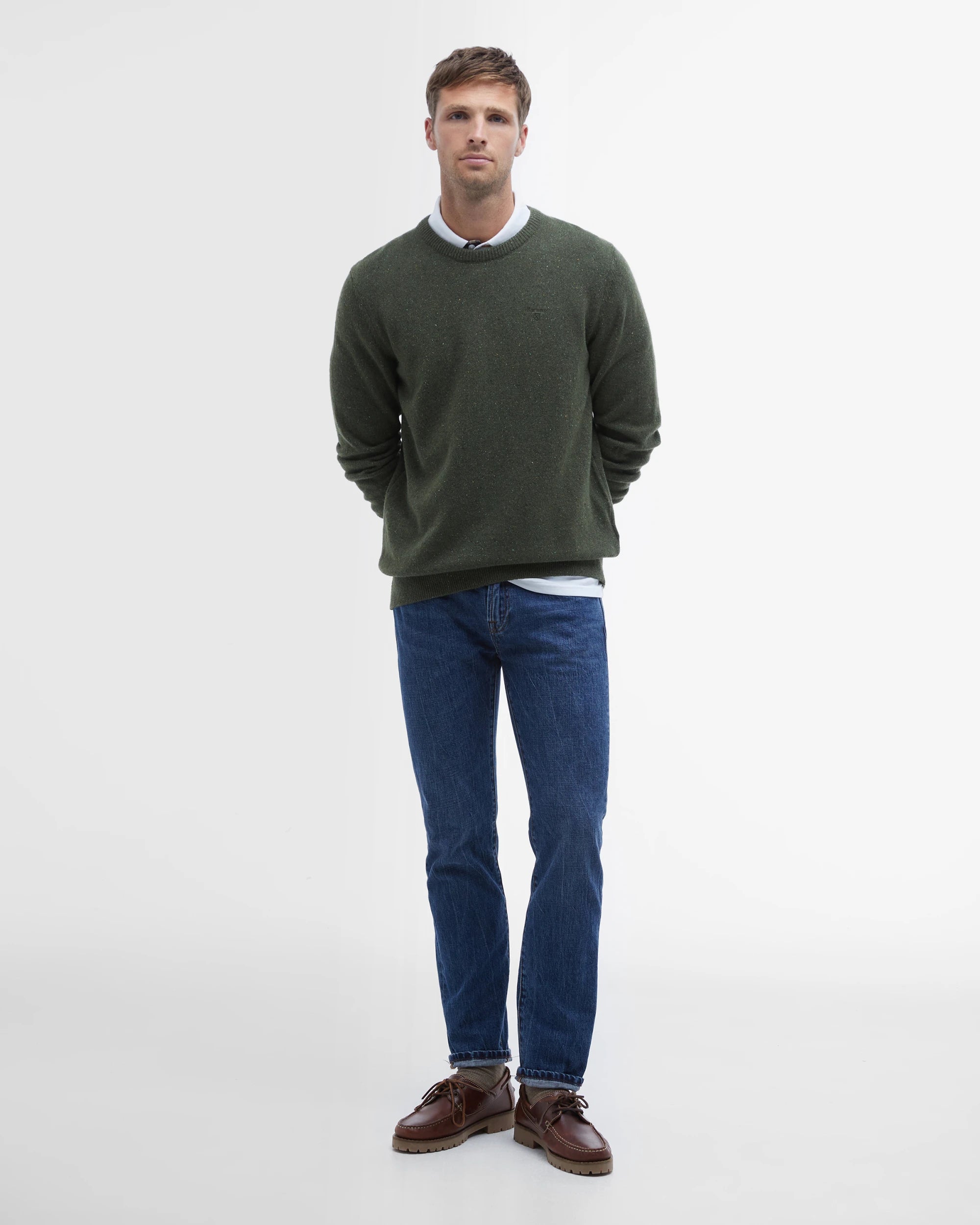 Essential Tisbury Crew AW25 Barbour - Forest