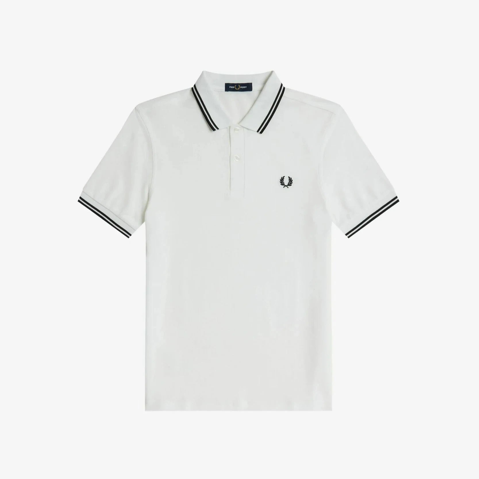 FP Twin Tipped Fred Perry Polo Shirt - White