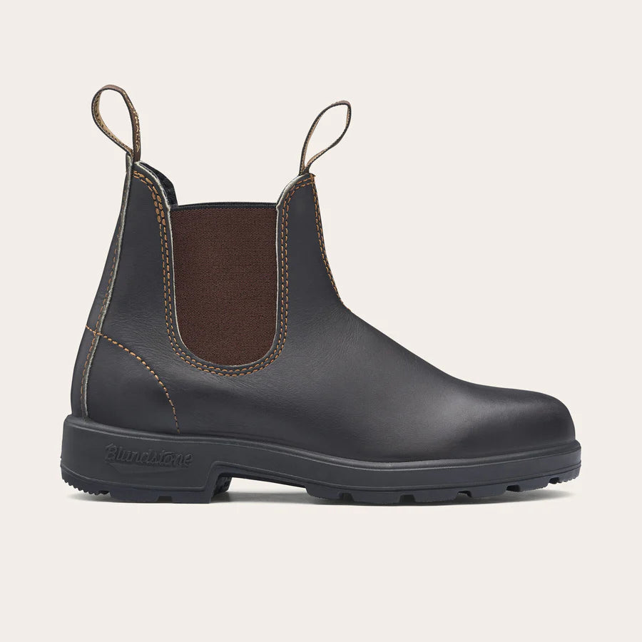 500 Stout Brown Chelsea Boot Full Grain Leather FW25 Blundstone - Brown & Brown