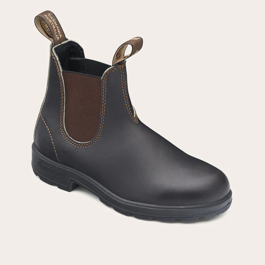 500 Stout Brown Chelsea Boot Full Grain Leather FW25 Blundstone - Brown & Brown
