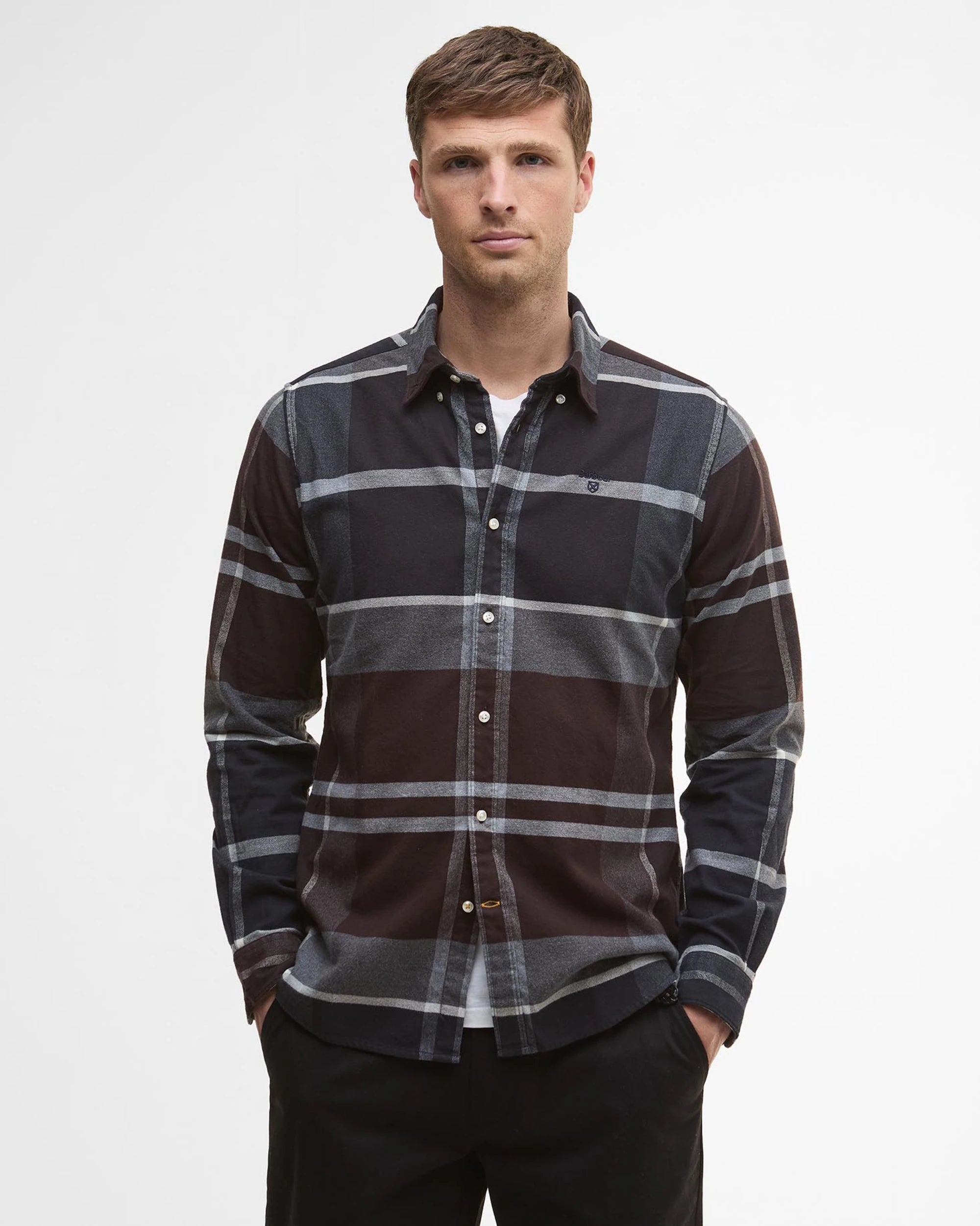 Iceloch Tailored Shirt AW25 Barbour - Midnight Oak Tartan