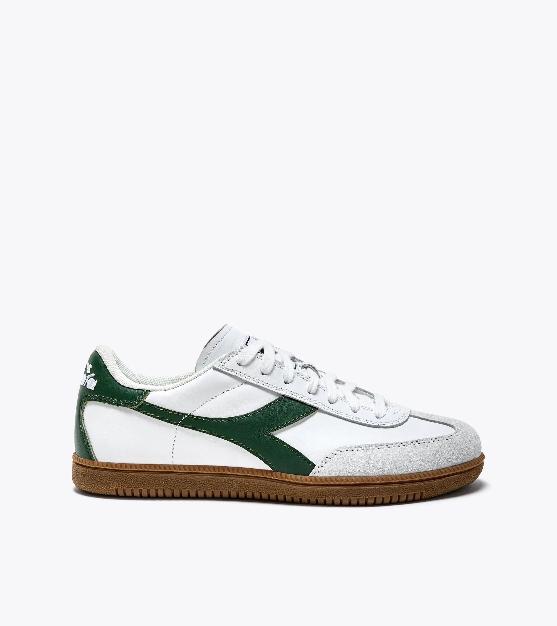 Trainer Sneaker in pelle Diadora - White / Fogliage Green