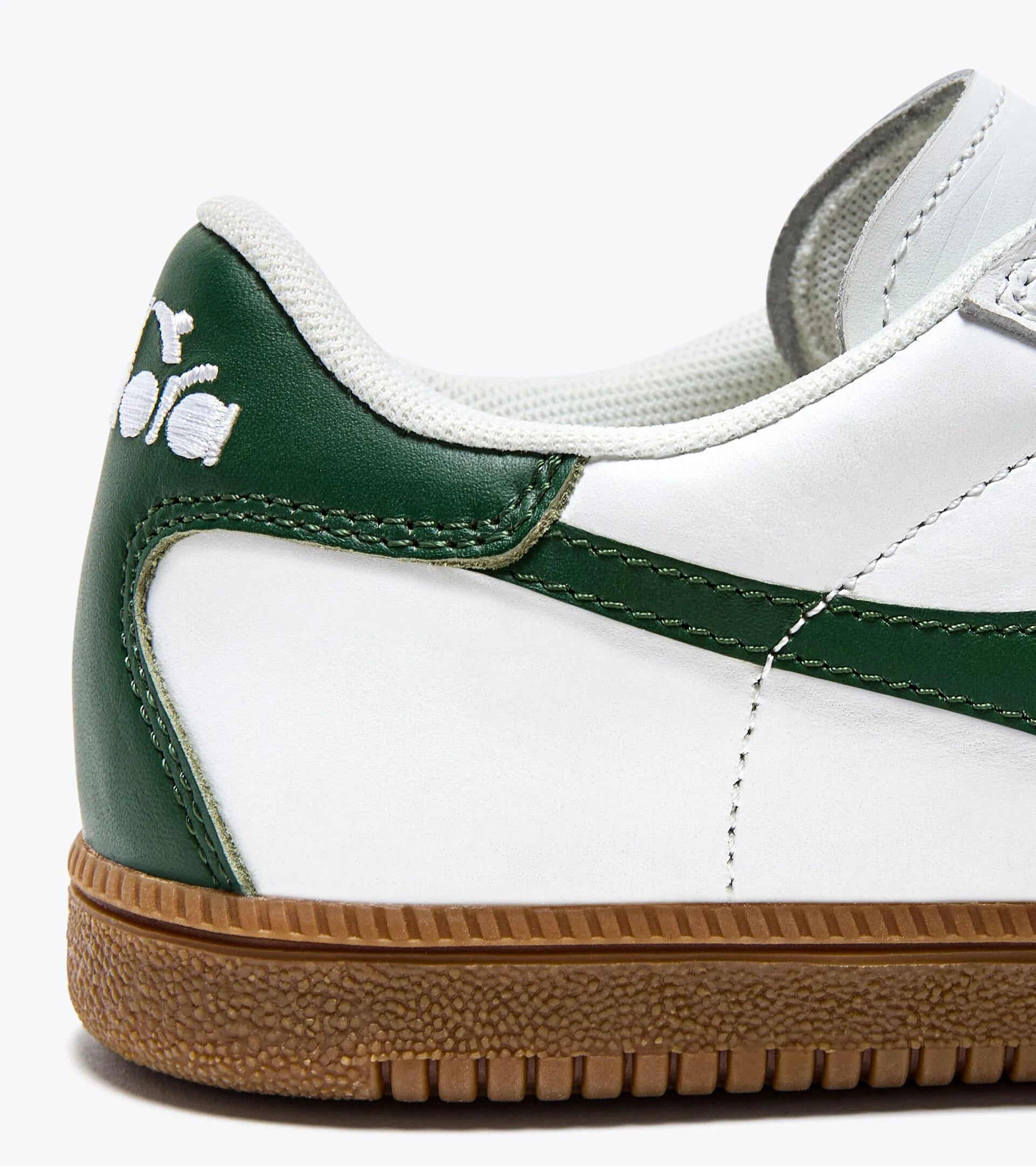 Trainer Sneaker in pelle Diadora - White / Fogliage Green