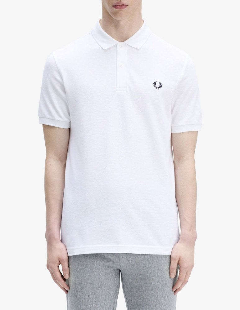 FP Plain Fred Perry Polo Shirt - 100 White