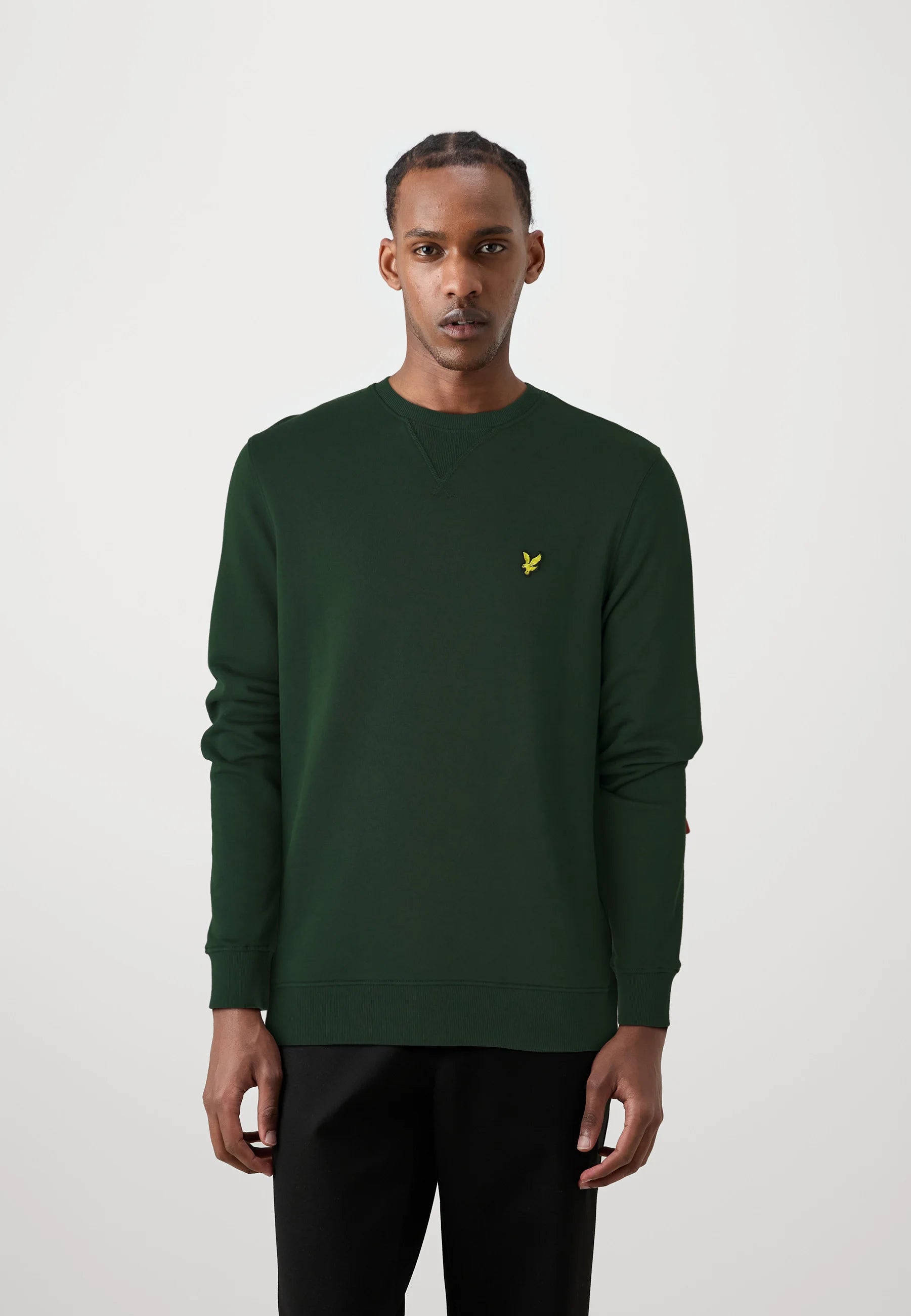 Brushed Back Crew Neck Sweatshirt Lyle & Scott AW25 - Dark Green