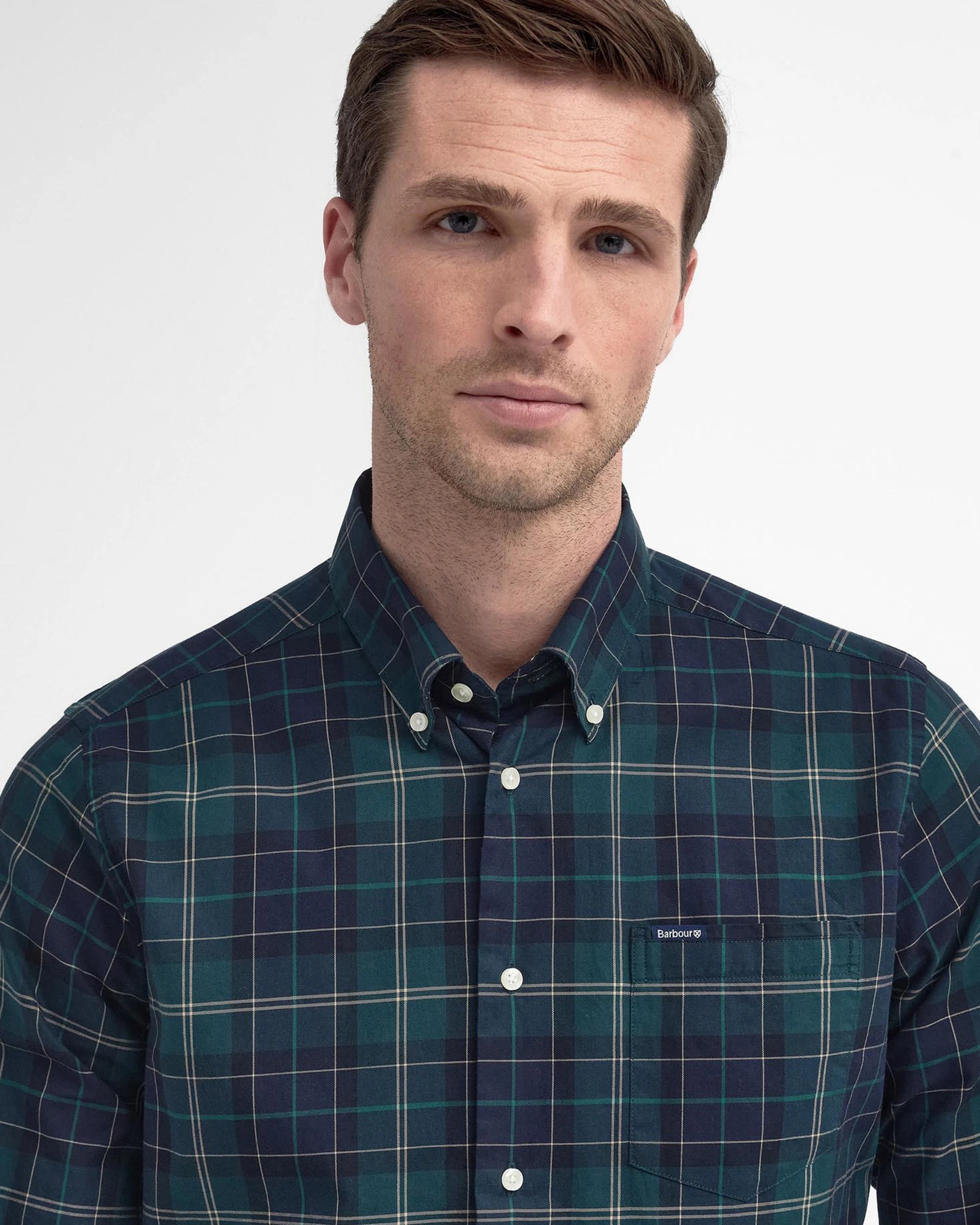 Wetheram Tailored Shirt AW25 Barbour - Green Loch